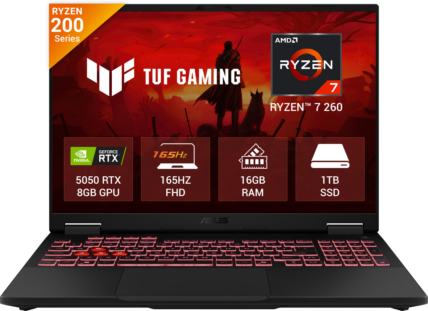 ASUS TUF Gaming A16 (2026) with Office 2024 + M365 Basic AMD Ryzen 7 2