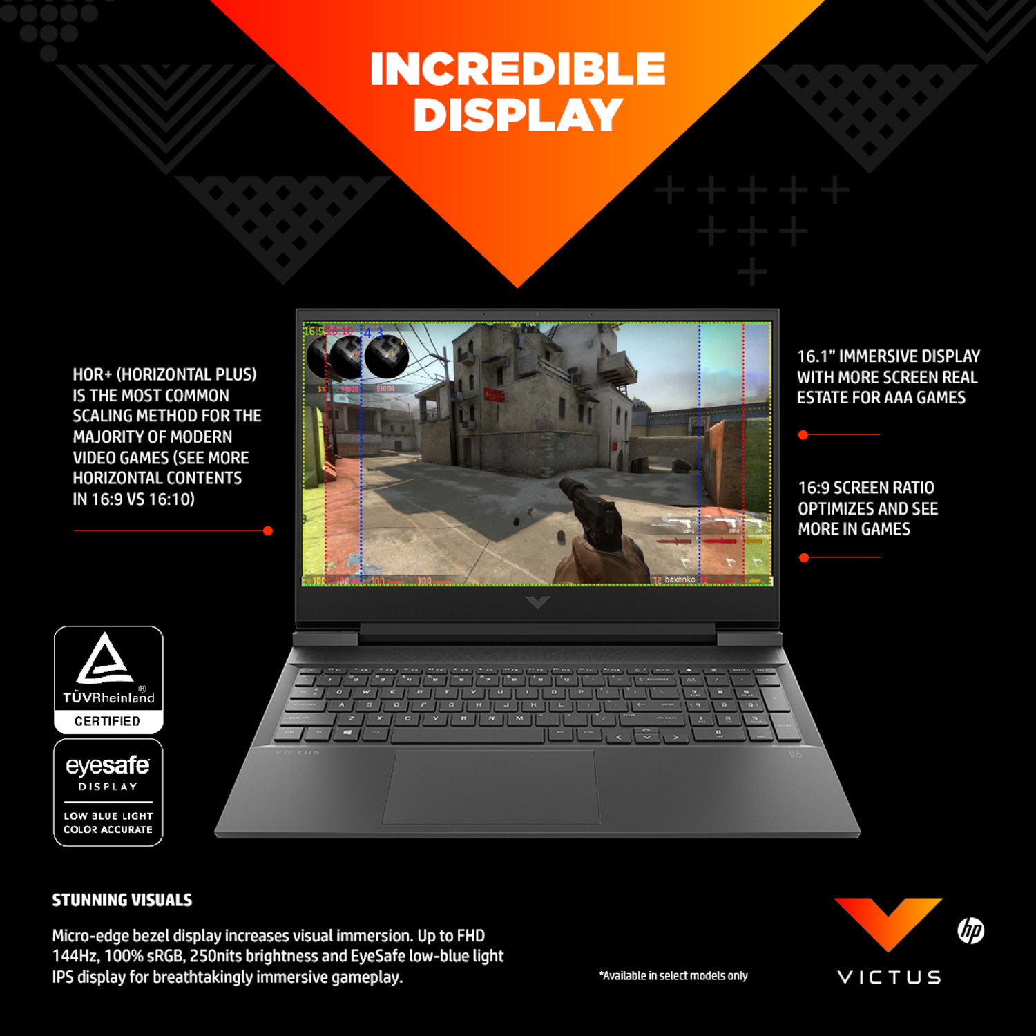 Image of HP Victus Intel Core i5 11th Gen 11400H - (16 GB /512 GB SSD /Windows 11 Home /4 GB Graphics /NVIDIA GeForce GTX 1650) 16-d0333TX Gaming Laptop