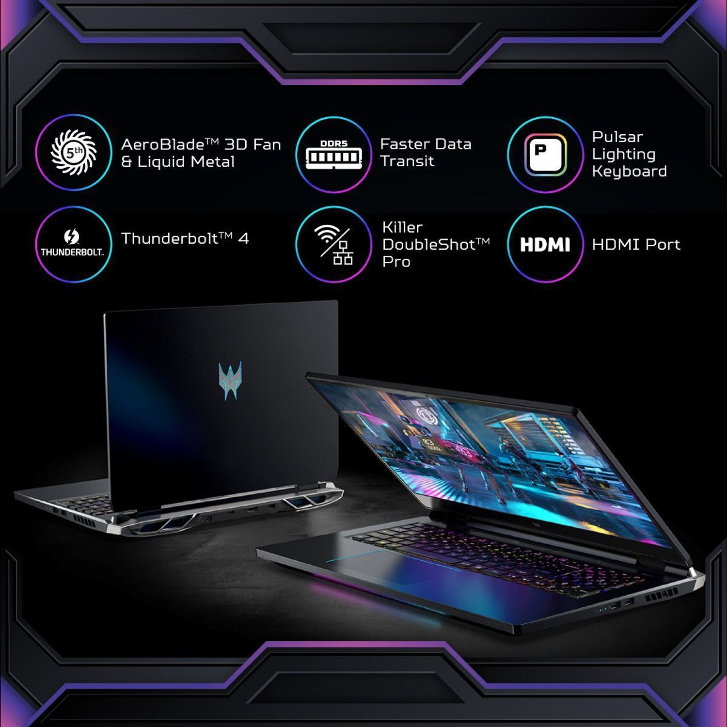 Image of Acer Predator Helios 300 Intel Core i9 12th Gen 12900H - (16 GB /1 TB SSD /Windows 11 Home /6 GB Graphics /NVIDIA GeForce RTX 3060) PH315-55 / PH315-55-99Z6 Gaming Laptop