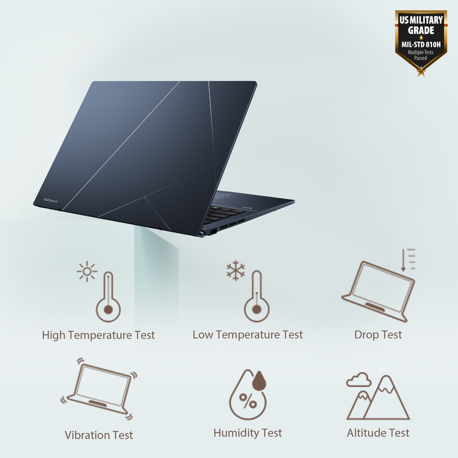 Image of ASUS Zenbook 14 OLED Intel EVO P-Series Intel Core i7 13th Gen 1360P - (16 GB /512 GB SSD /Windows 11 Home) UX3402VA-KM741WS Thin and Light Laptop