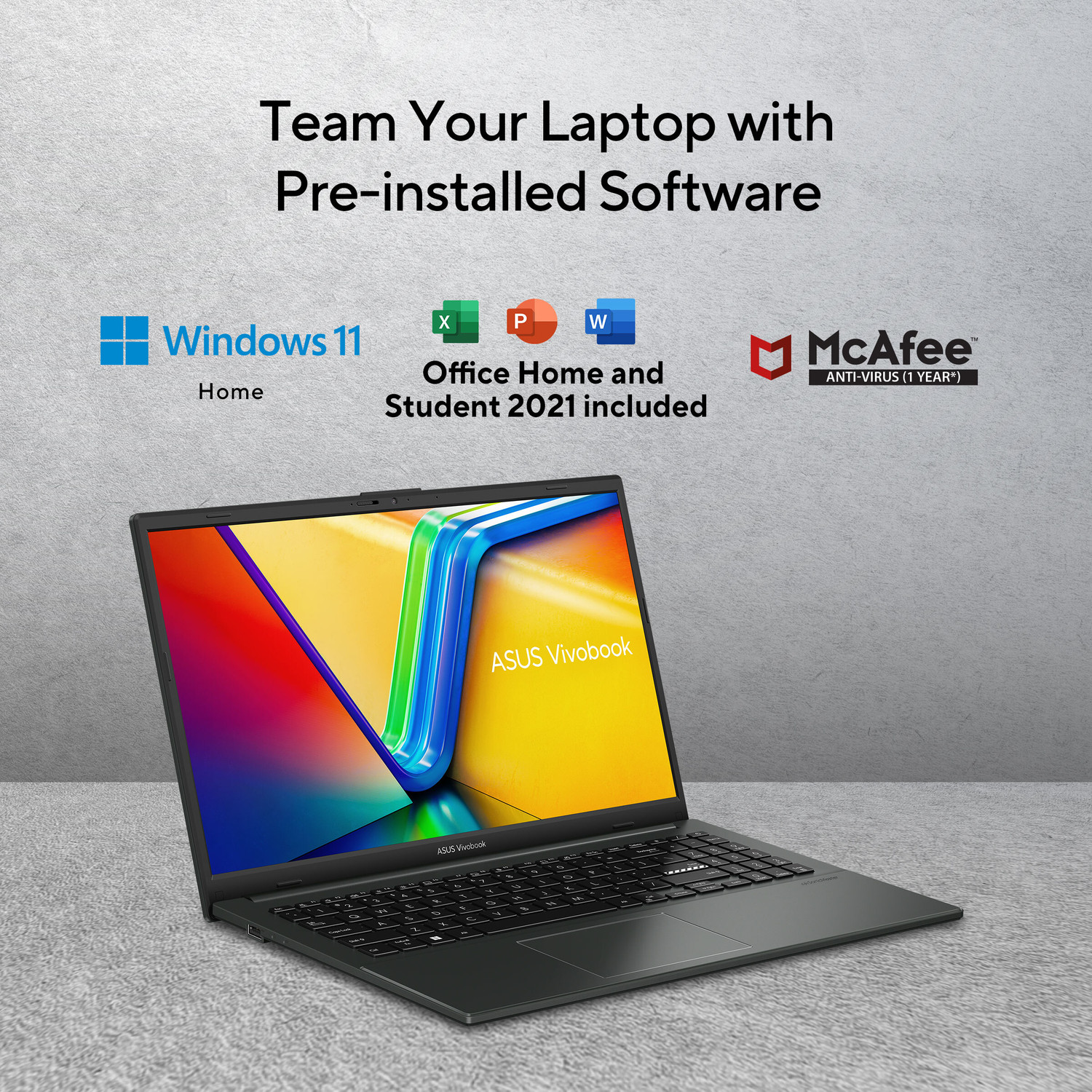 Image of ASUS Vivobook Go 15 AMD Ryzen 3 Quad Core 7320U - (8 GB /512 GB SSD /Windows 11 Home) E1504FA-NJ322WS Thin and Light Laptop