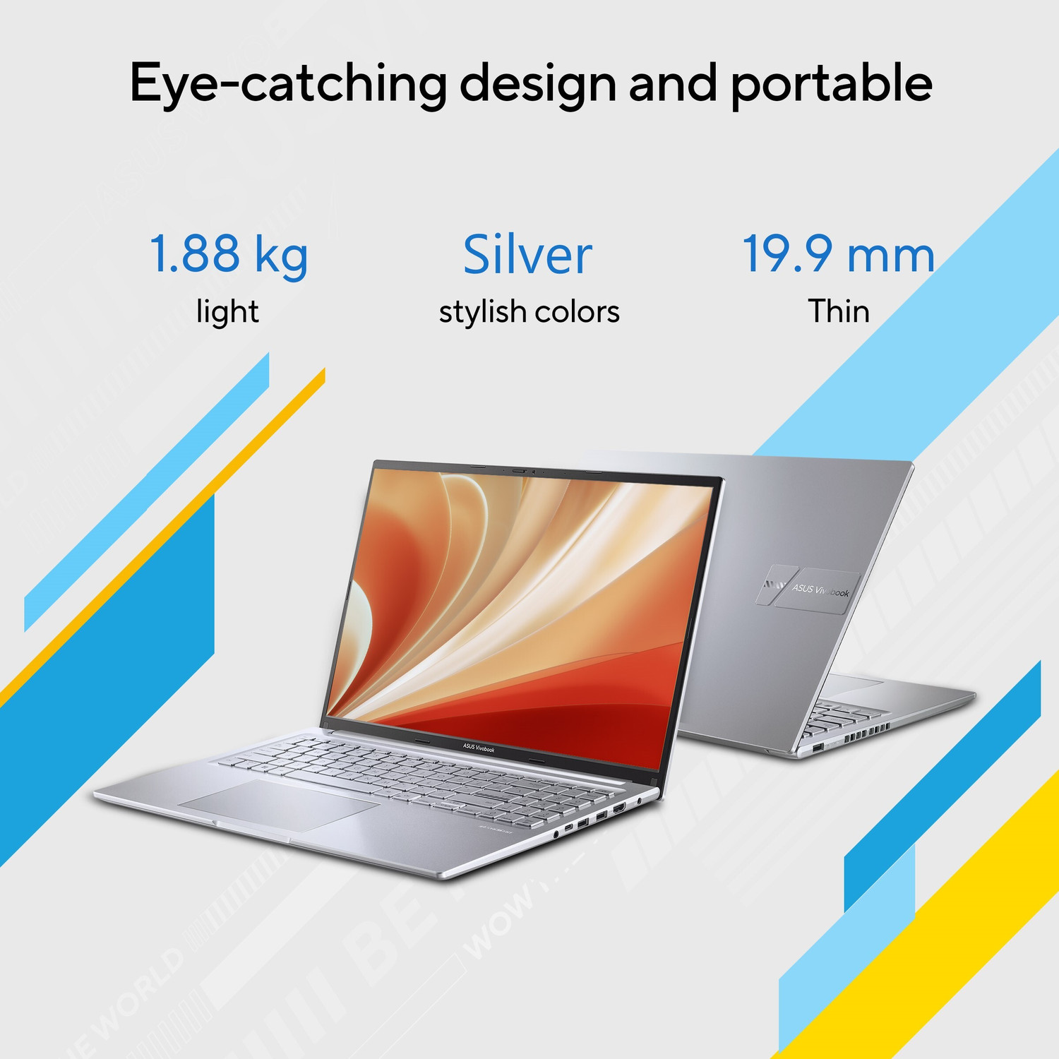 Image of ASUS Vivobook 16 Intel Core i3 13th Gen 1315U - (8 GB /512 GB SSD /Windows 11 Home) X1605VAB-MB322WS Thin and Light Laptop