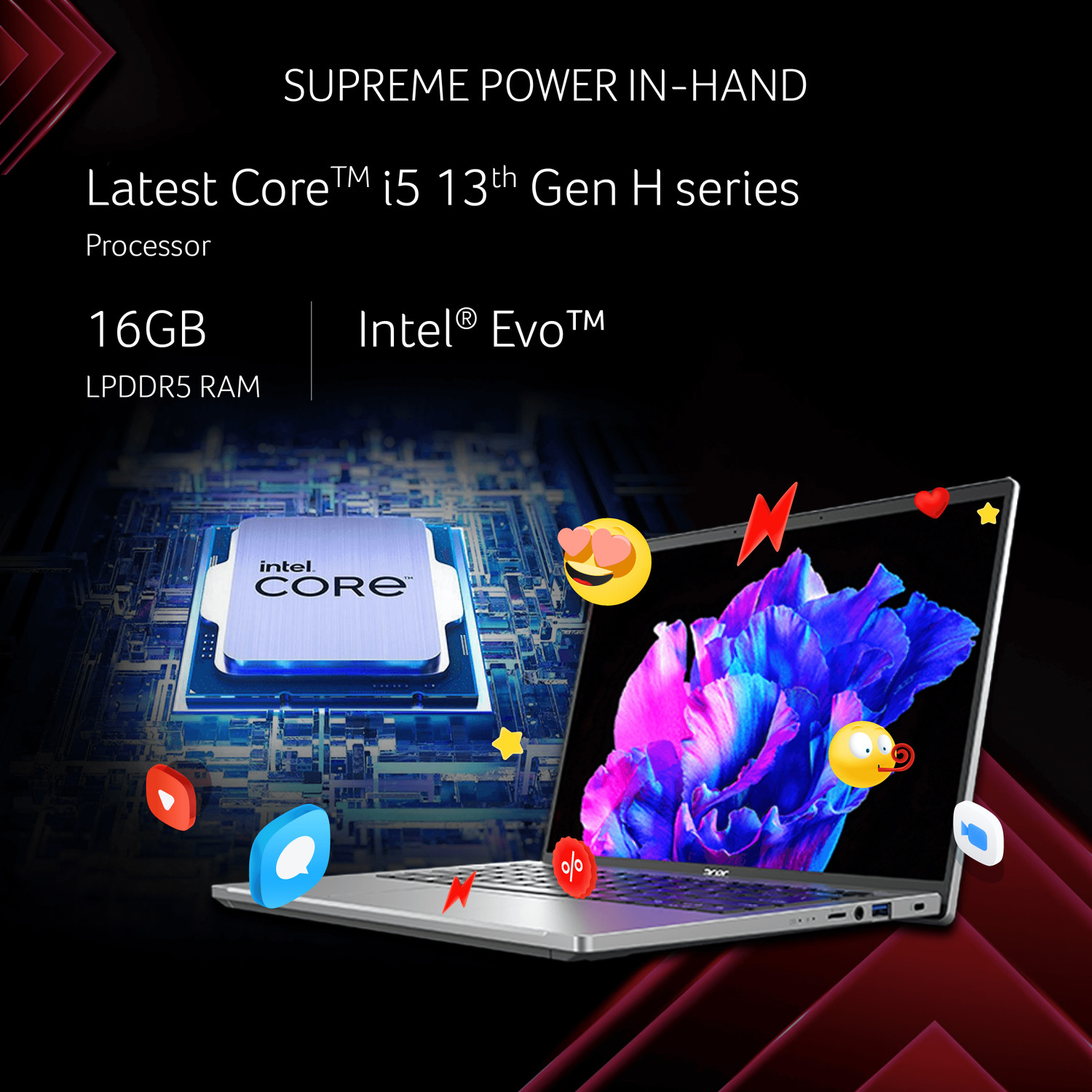 Image of Acer Aspire 14 with Backlit Keyboard Intel Core i5 13th Gen 13500H - (16 GB /512 GB SSD /Windows 11 Home) SFG14-71-58UB Thin and Light Laptop