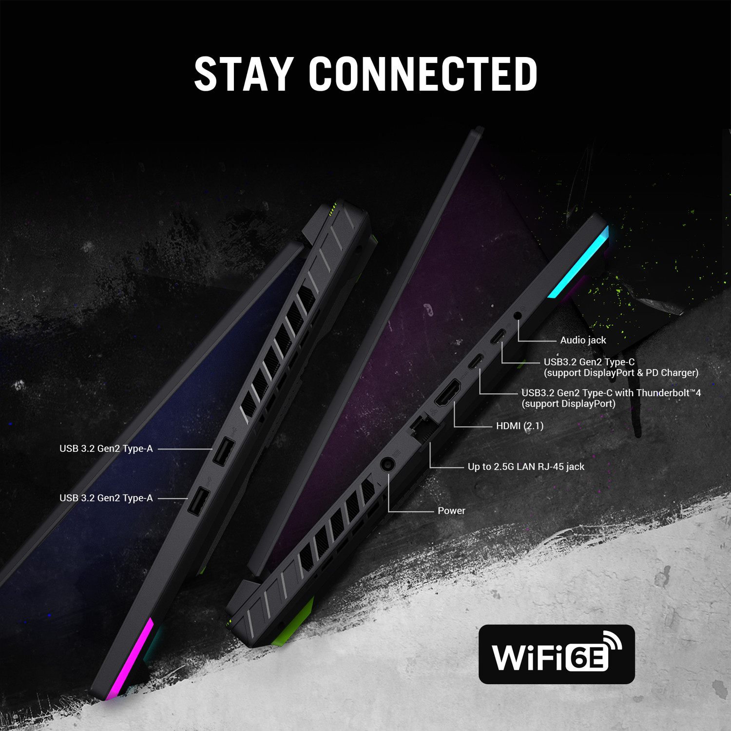 Image of ASUS ROG Strix G16 with 90WHr Battery Intel HX-Series Intel Core i9 13th Gen 13980HX - (16 GB /1 TB SSD /Windows 11 Home /8 GB Graphics /NVIDIA GeForce RTX 4070 /240 HZ /140 TGP) G614JI-N4151WS Gaming Laptop