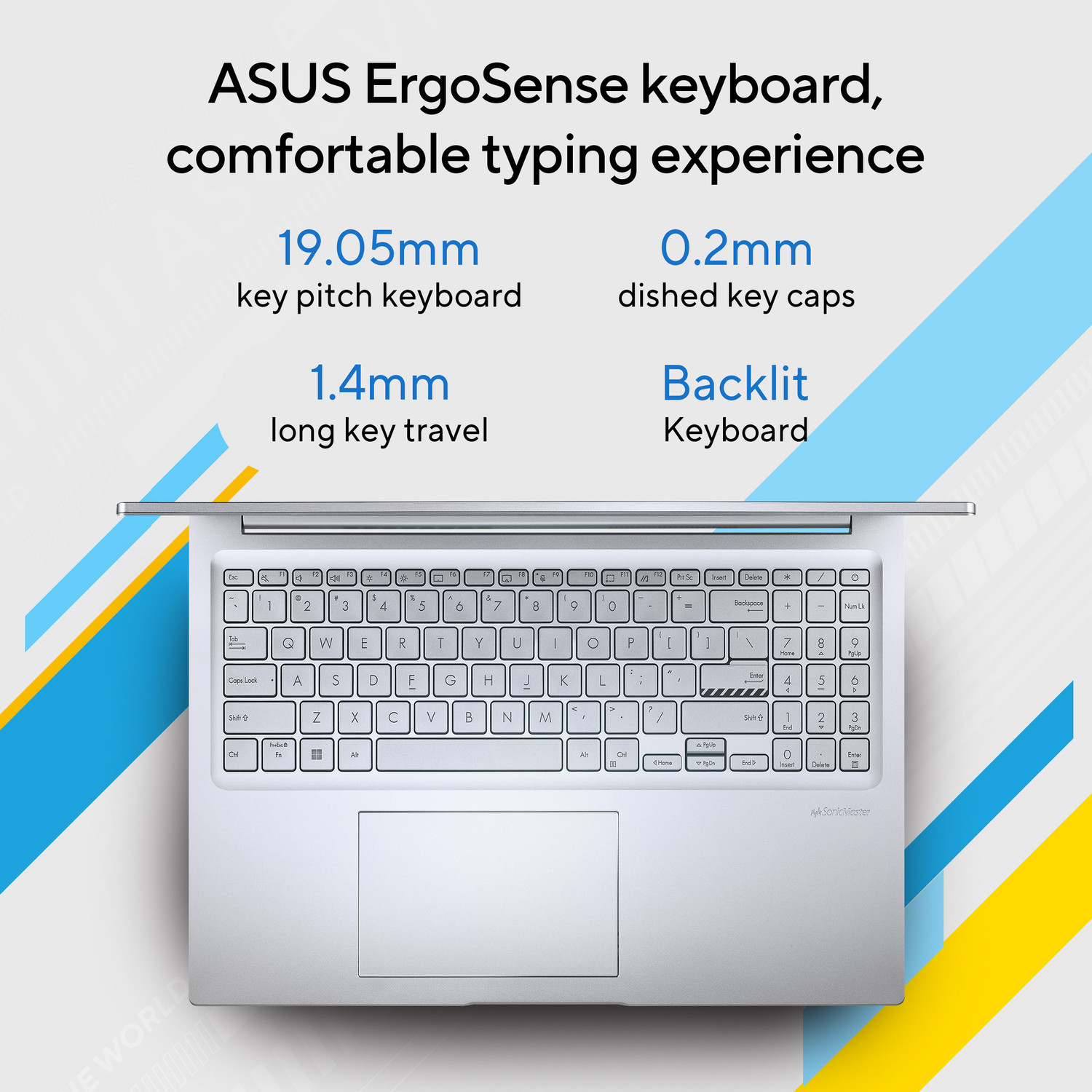 Image of ASUS Vivobook 16 Intel Core i3 13th Gen 1315U - (8 GB /512 GB SSD /Windows 11 Home) X1605VAB-MB322WS Thin and Light Laptop