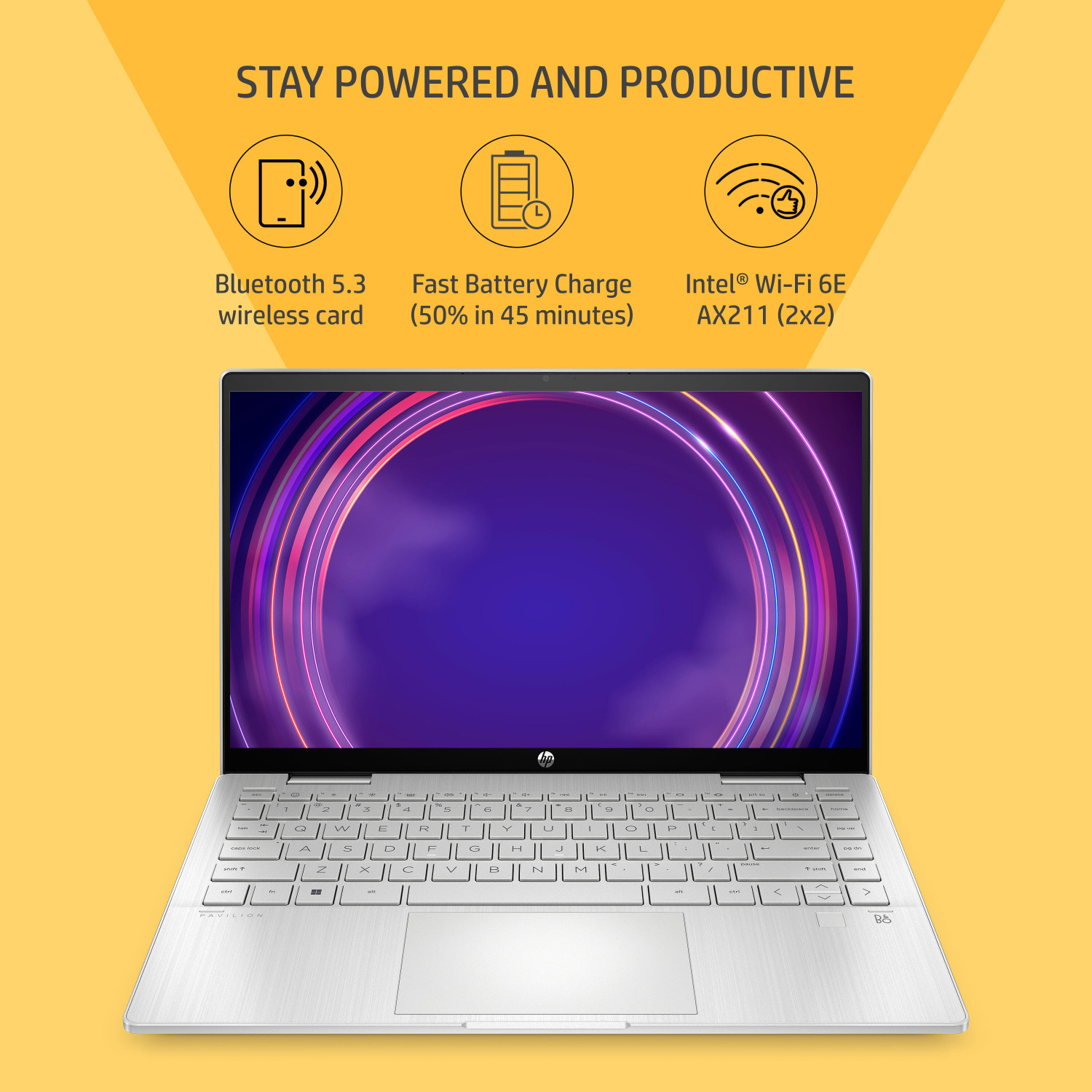 Image of HP Pavilion x360 Intel Core i5 13th Gen 1335U - (16 GB /1 TB SSD /Windows 11 Home) 14-ek1010TU 2 in 1 Laptop