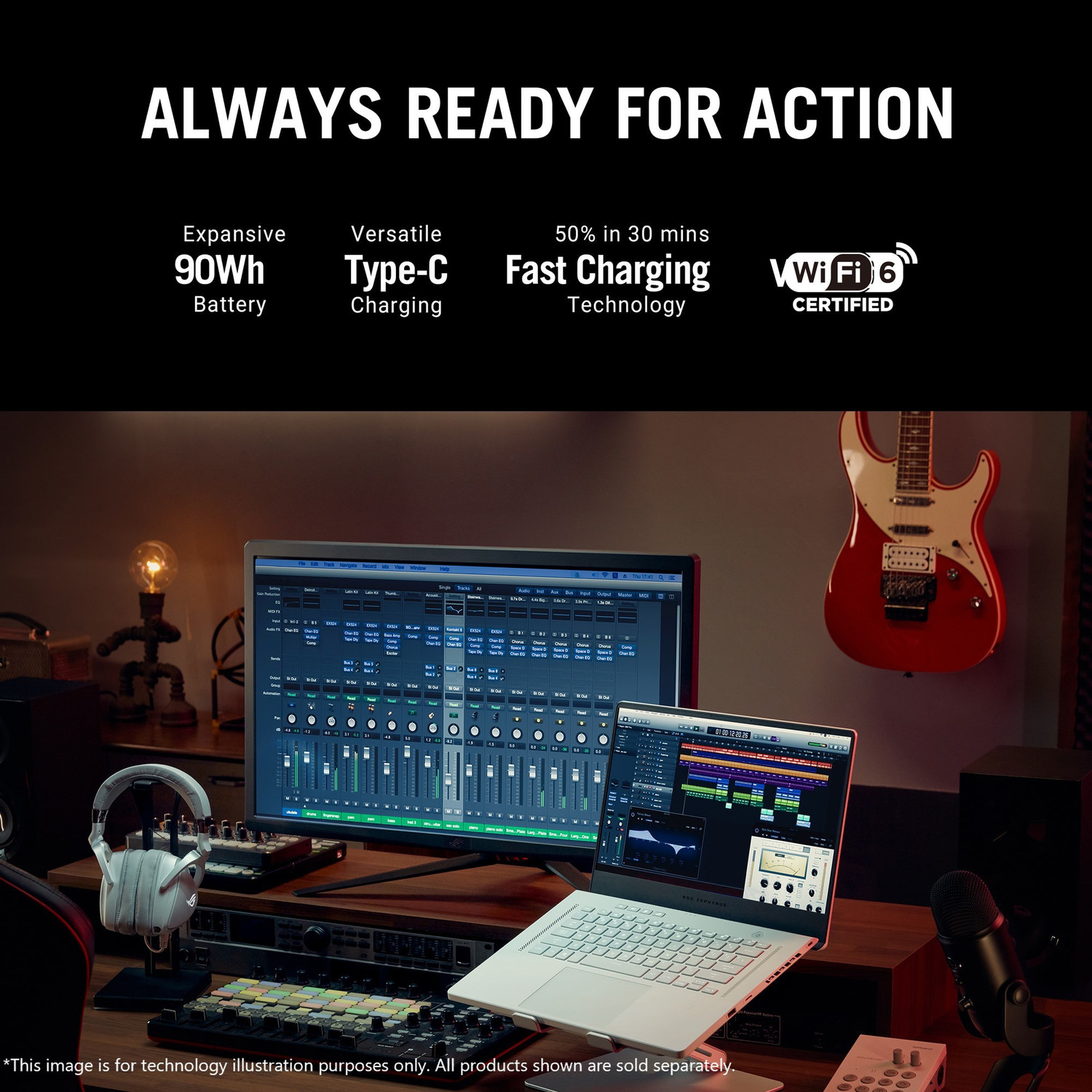 Image of ASUS ROG Zephyrus G15 AMD Ryzen 9 Octa Core 6900HS - (16 GB /1 TB SSD /Windows 11 Home /8 GB Graphics /NVIDIA GeForce RTX 3070 Ti /240 Hz) GA503RW-LN066WS Gaming Laptop