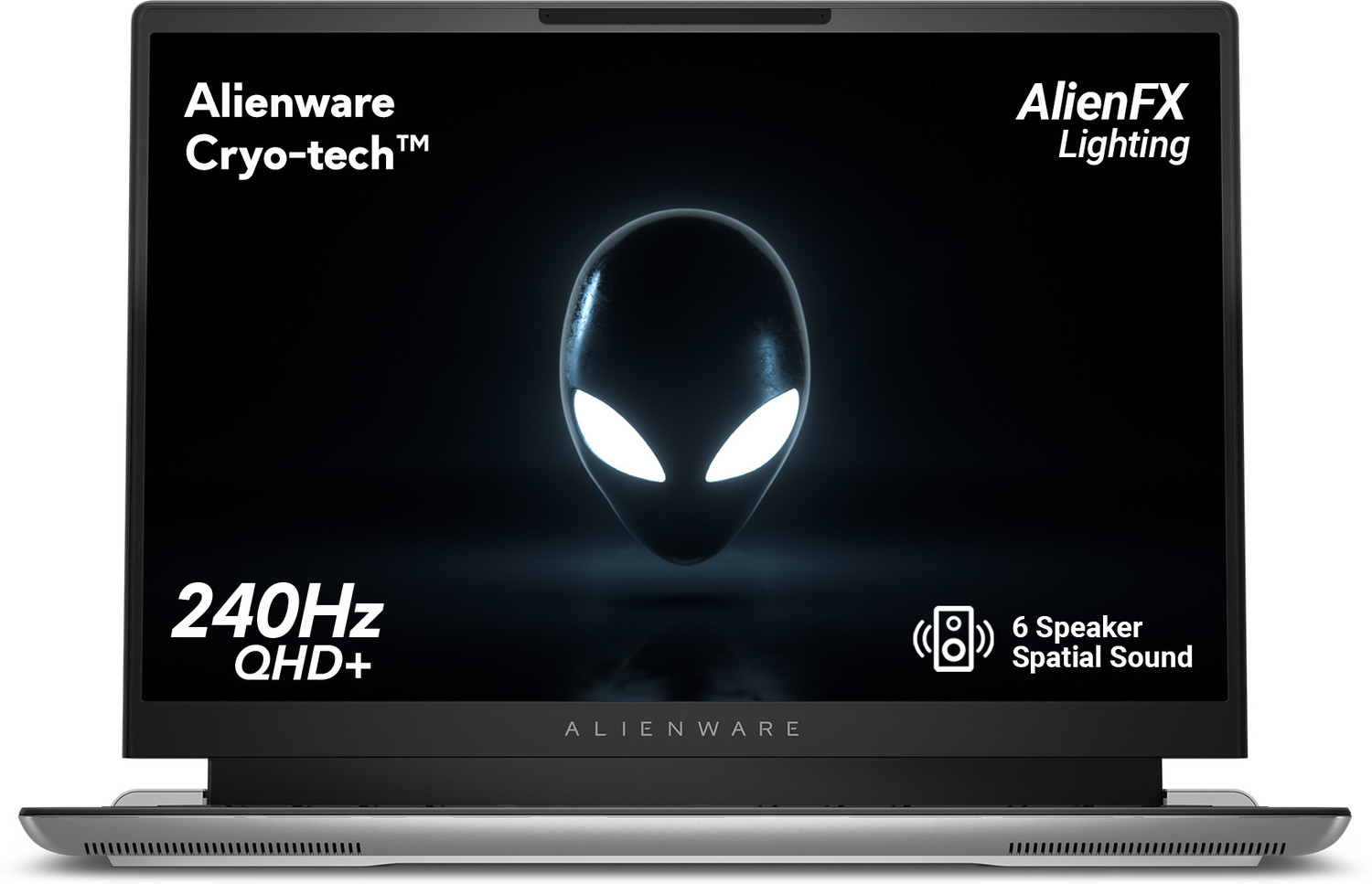 Image of DELL Alienware x14 R2 Intel Core i7 13th Gen 13620H - (16 GB /1 TB SSD /Windows 11 Home /6 GB Graphics /NVIDIA GeForce RTX RTX 4050 6GB GDDR6 /165 Hz /60 W) X14 R2 Gaming Laptop (14 Inch, Lunar Silver, 2.08 kg, With MS Office)