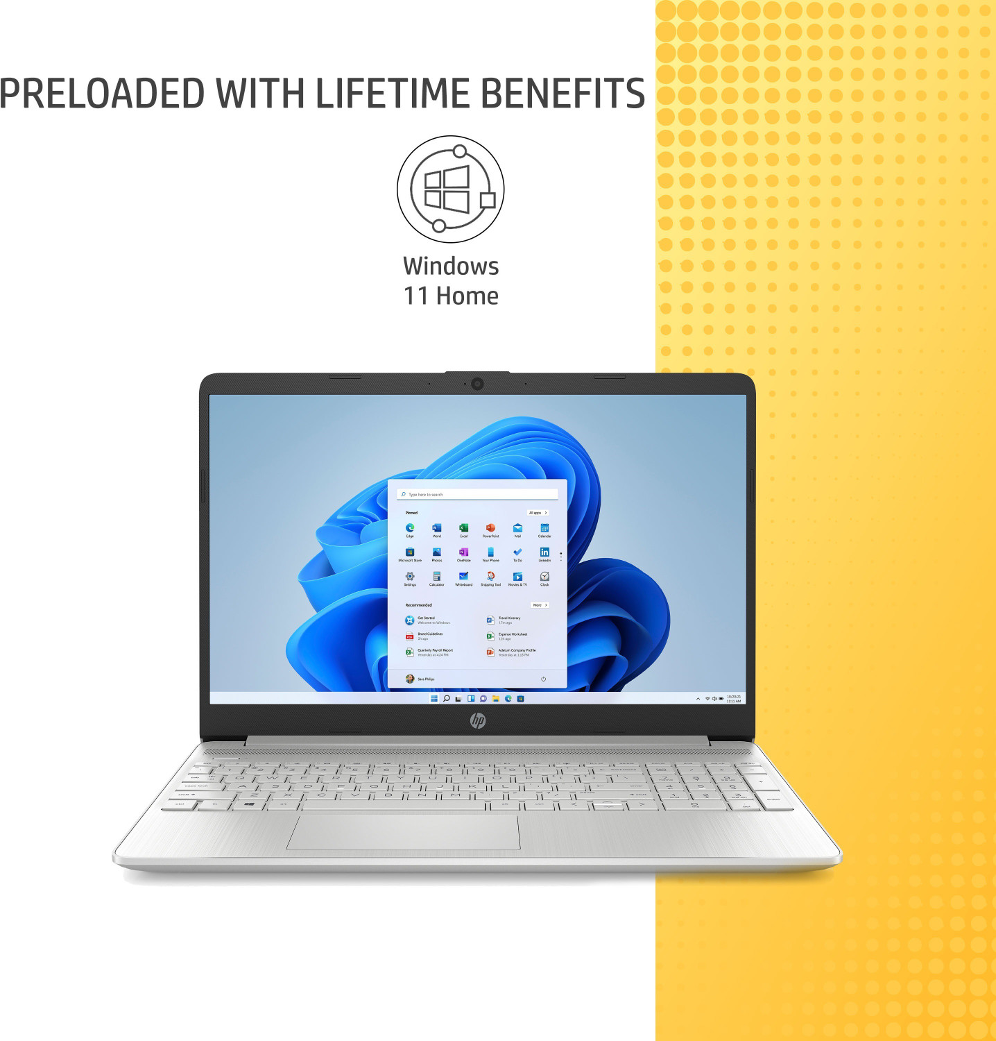 Image of HP Intel Intel Core i5 11th Gen 1155G7 - (8 GB /512 GB SSD /Windows 11 Home) 15s- fr4000TU Thin and Light Laptop