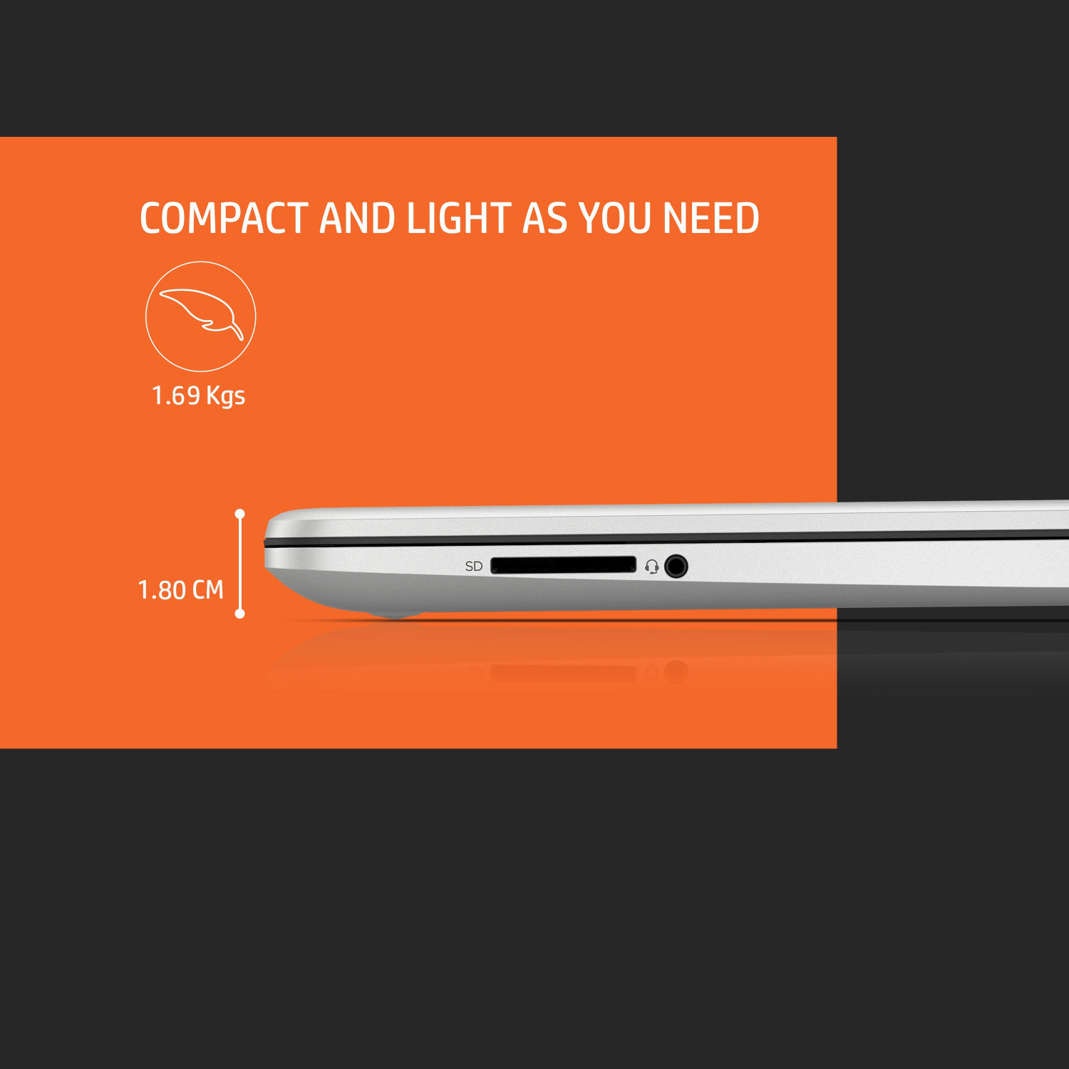 Image of HP AMD Ryzen 5 Hexa Core 5500U - (16 GB /512 GB SSD /Windows 11 Home) 15s- eq2182AU Thin and Light Laptop