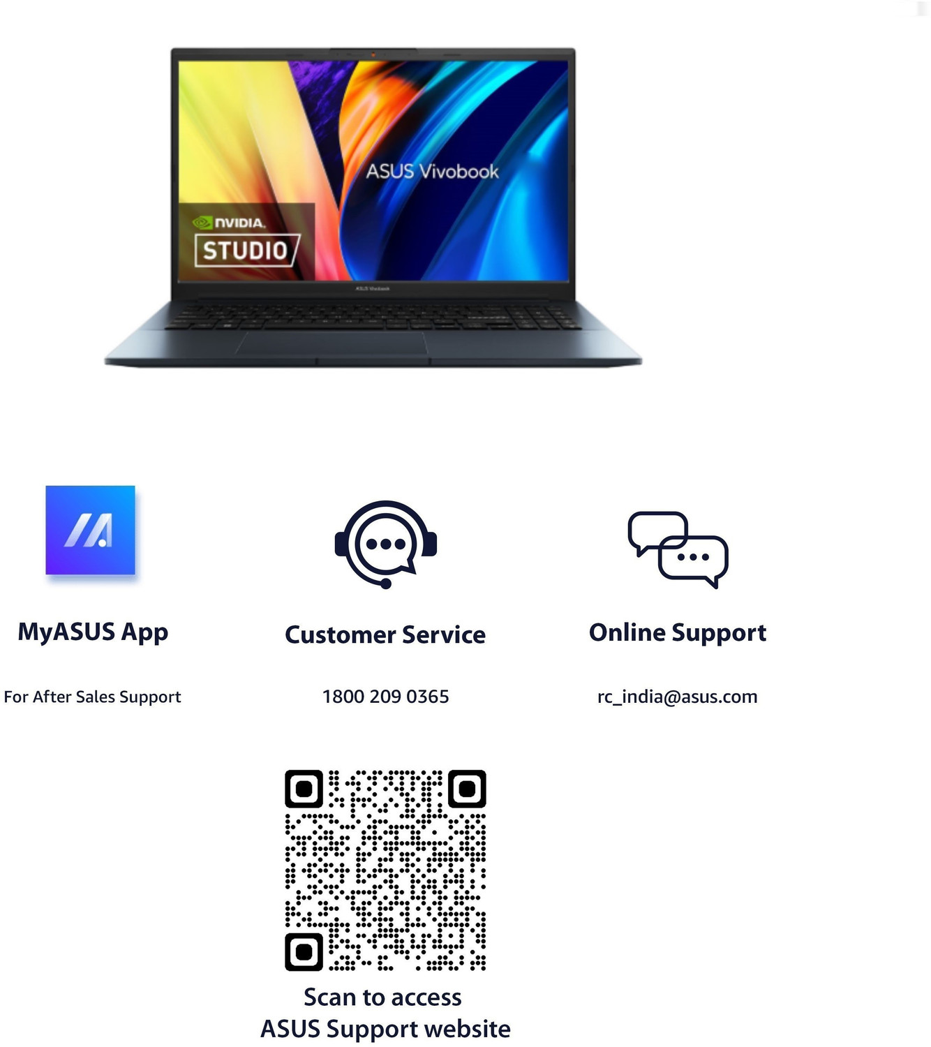 Image of ASUS Vivobook Pro 15 For Creator, AMD Ryzen 5 Hexa Core 5600HS - (16 GB /512 GB SSD /Windows 11 Home /4 GB Graphics /NVIDIA GeForce RTX 3050 /144 Hz /50 TGP) M6500QC-HN541WS Gaming Laptop