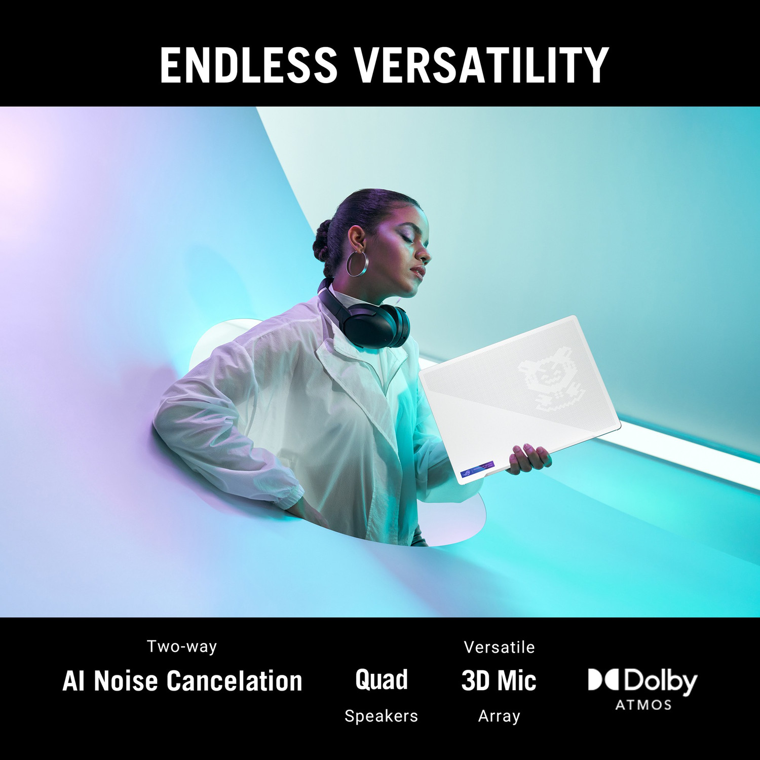 Image of ASUS ROG Zephyrus G14 AMD Ryzen 9 Octa Core AMD R9-6900HS - (32 GB /1 TB SSD /Windows 11 Home /8 GB Graphics /AMD Radeon 6800S /120 Hz) GA402RK-L8147WS Gaming Laptop