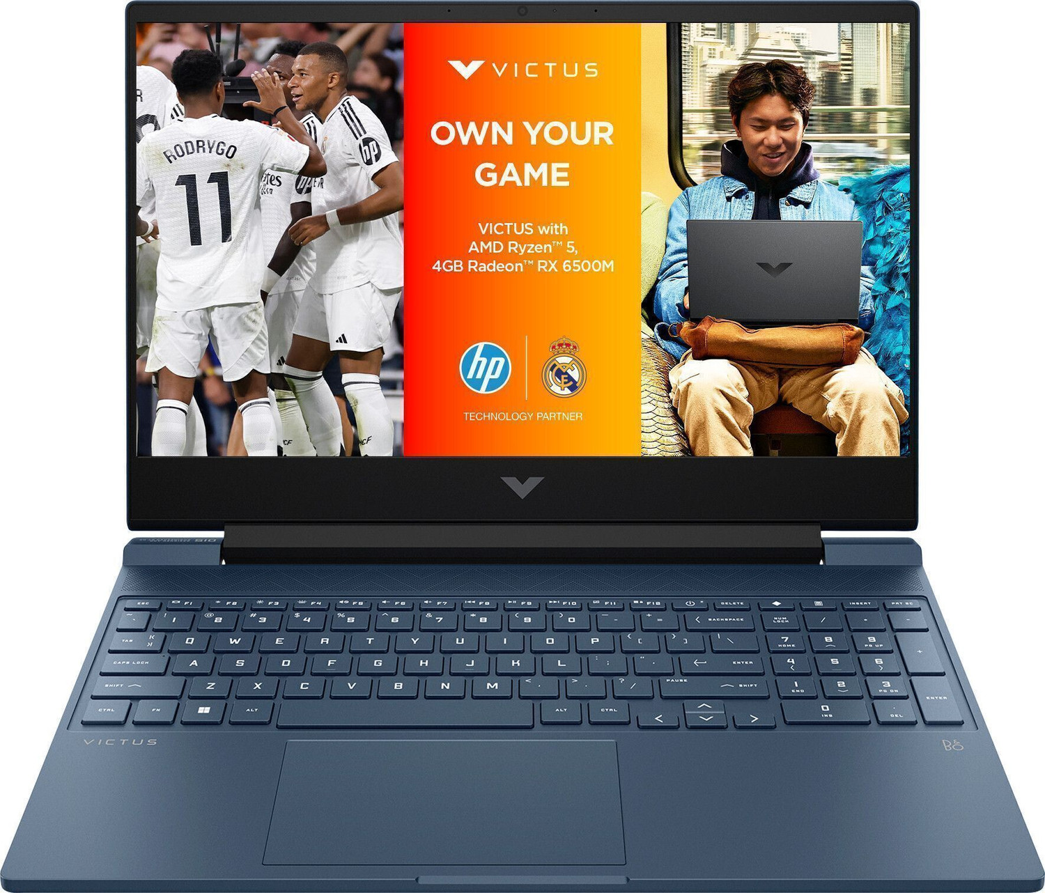 HP Victus Ryzen 5 Hexa Core 5600H - (8 GB/512 GB SSD/Windows 11 Home/4 GB Graphics/AMD Radeon RX 6500M) 15-fb0147AX Gaming Laptop