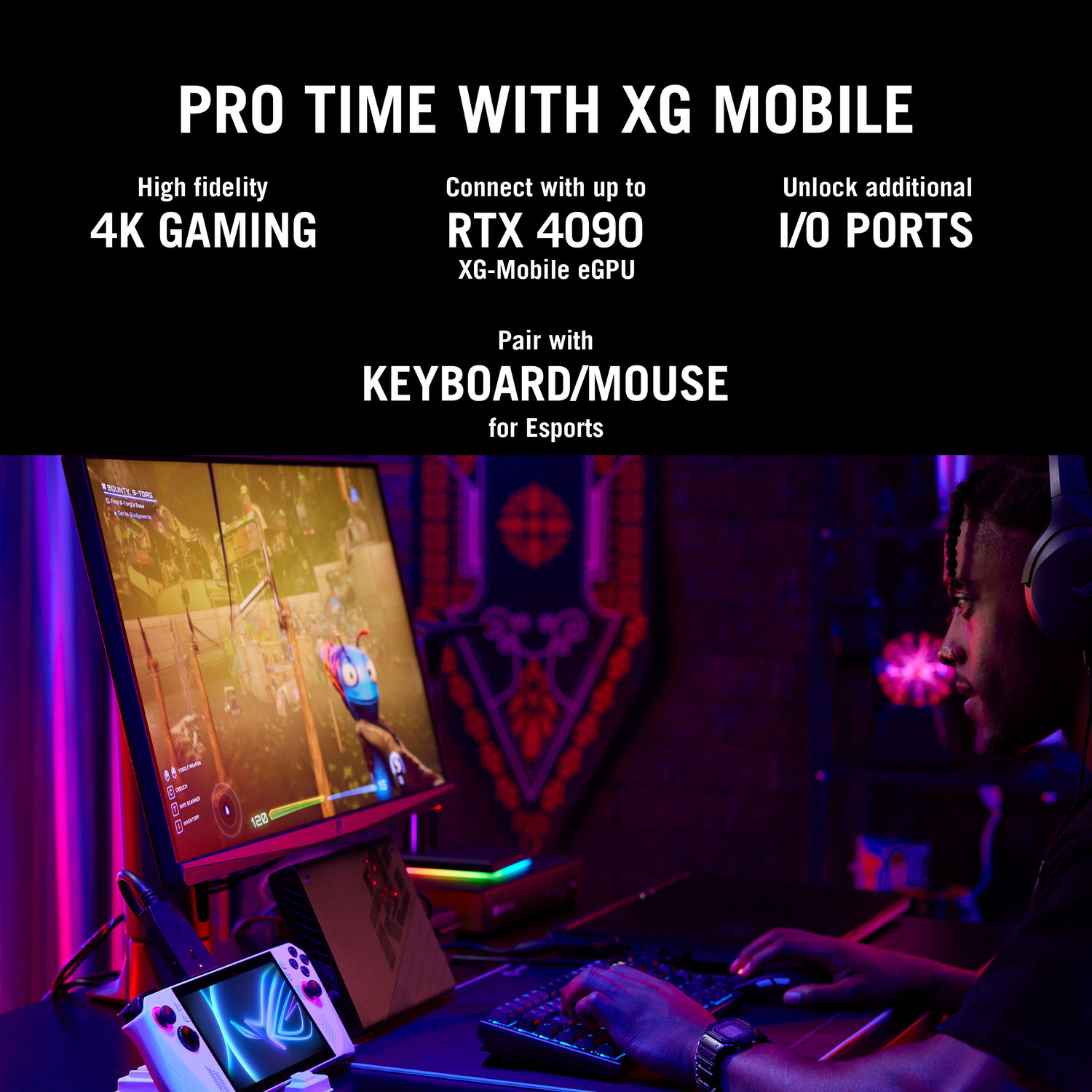 Image of ASUS ROG Ally AMD Ryzen Z1 Octa Core Extreme - (16 GB /512 GB SSD /Windows 11 Home) RC71L-NH001W Handheld Gaming PC