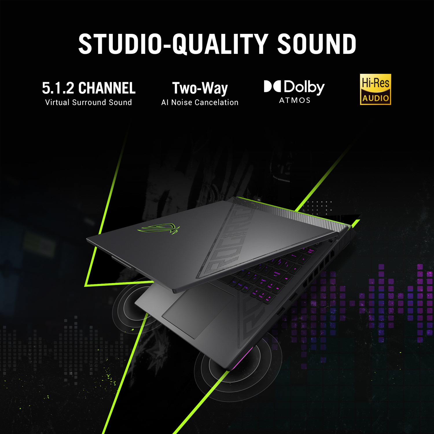 Image of ASUS ROG Strix G16 with 90WHr Battery Intel HX-Series Intel Core i9 13th Gen 13980HX - (16 GB /1 TB SSD /Windows 11 Home /8 GB Graphics /NVIDIA GeForce RTX 4070 /240 HZ /140 TGP) G614JI-N4151WS Gaming Laptop