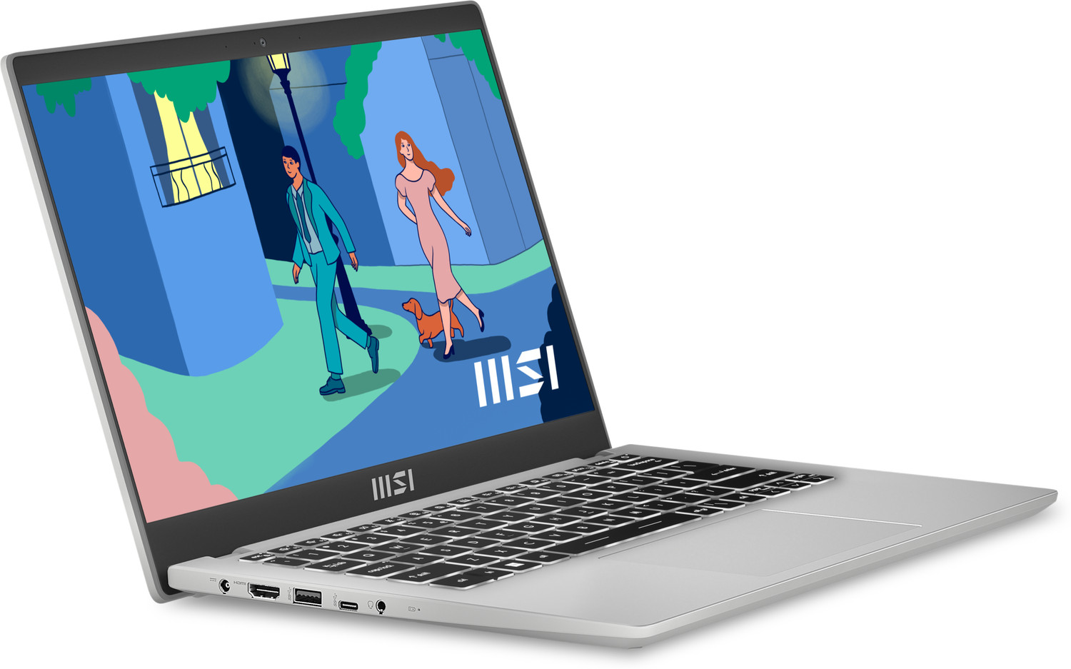 Image of MSI Modern 14 Intel Core i5 12th Gen 1235U - (8 GB /512 GB SSD /Windows 11 Home) Modern 14 C12M-440IN / Modern 14 C12MO-1021IN Thin and Light Laptop