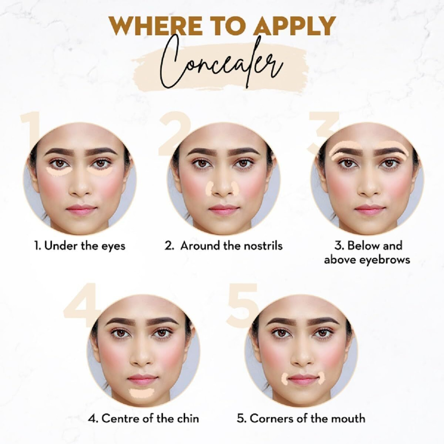 Image of Morbee Concealer corrector, Palette Waterproof Concealer With Full Coverage Q14 Concealer (BEIGE, 25 ml)