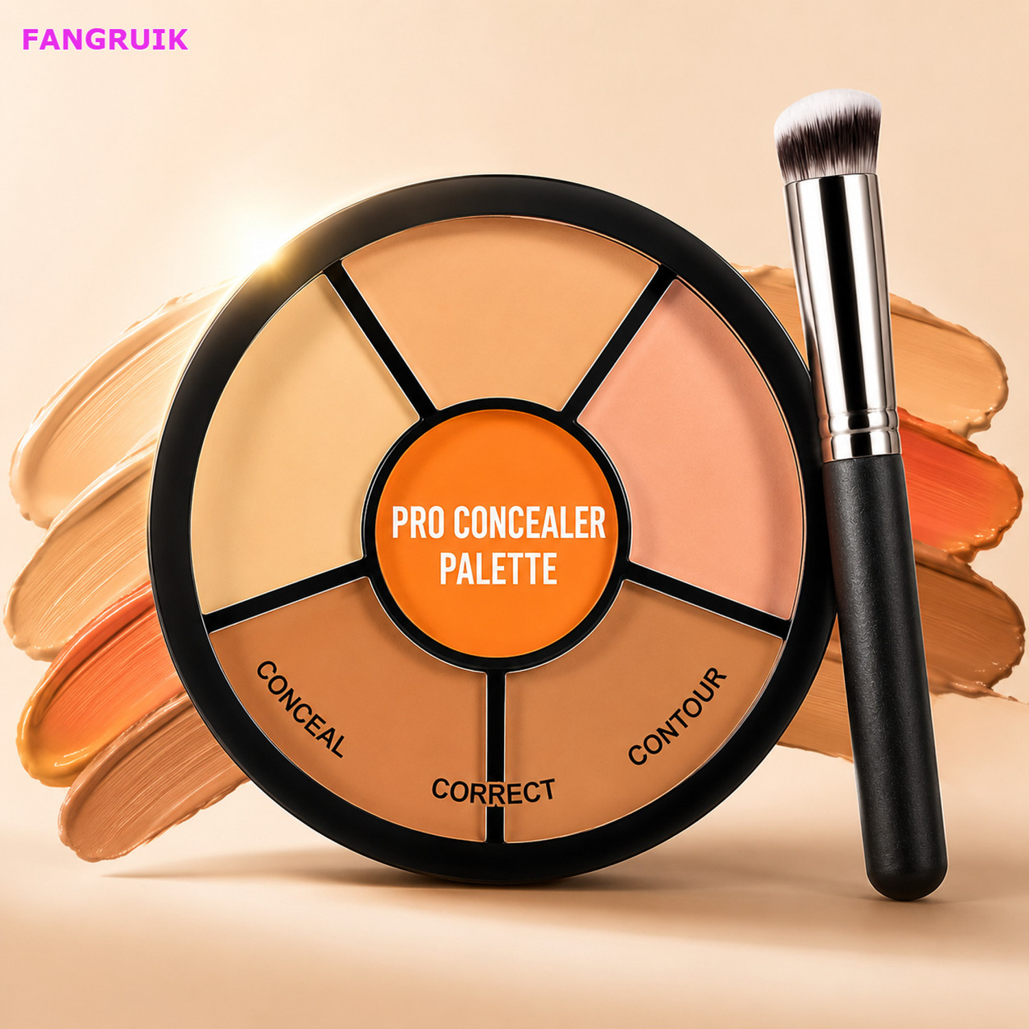 Image of Morbee Concealer corrector, Palette Waterproof Concealer With Full Coverage Q14 Concealer (BEIGE, 25 ml)