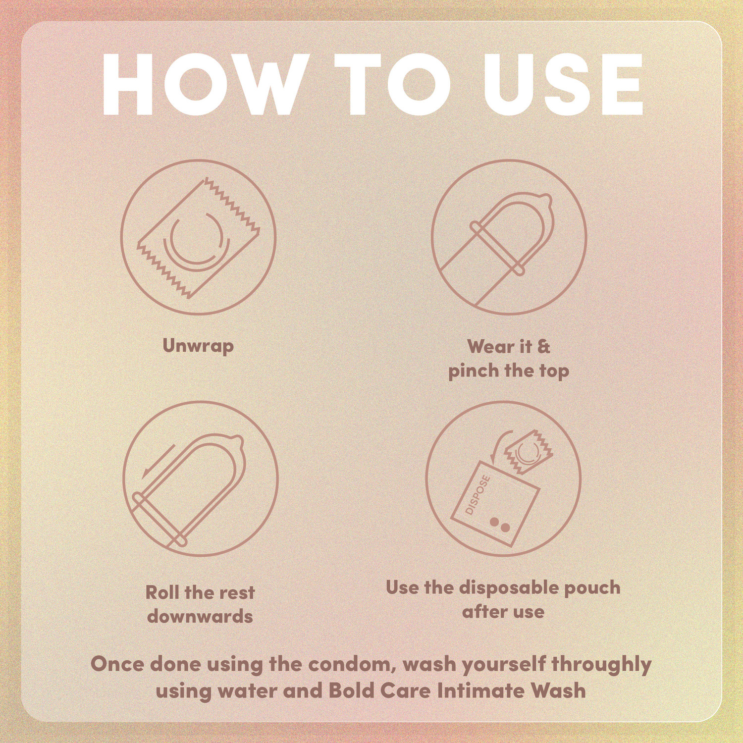 Image of Bold Care 404 Super Ultra Thin Vanilla Flavored Condoms For Men Condom