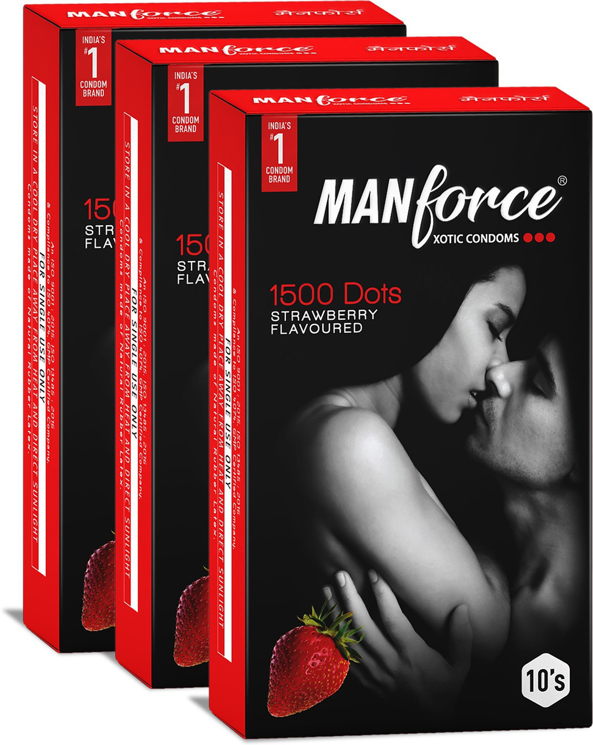 Manforce MANFORCE Strawberry Flavour Condom (Set of 3, 30 Sheets) - Price History