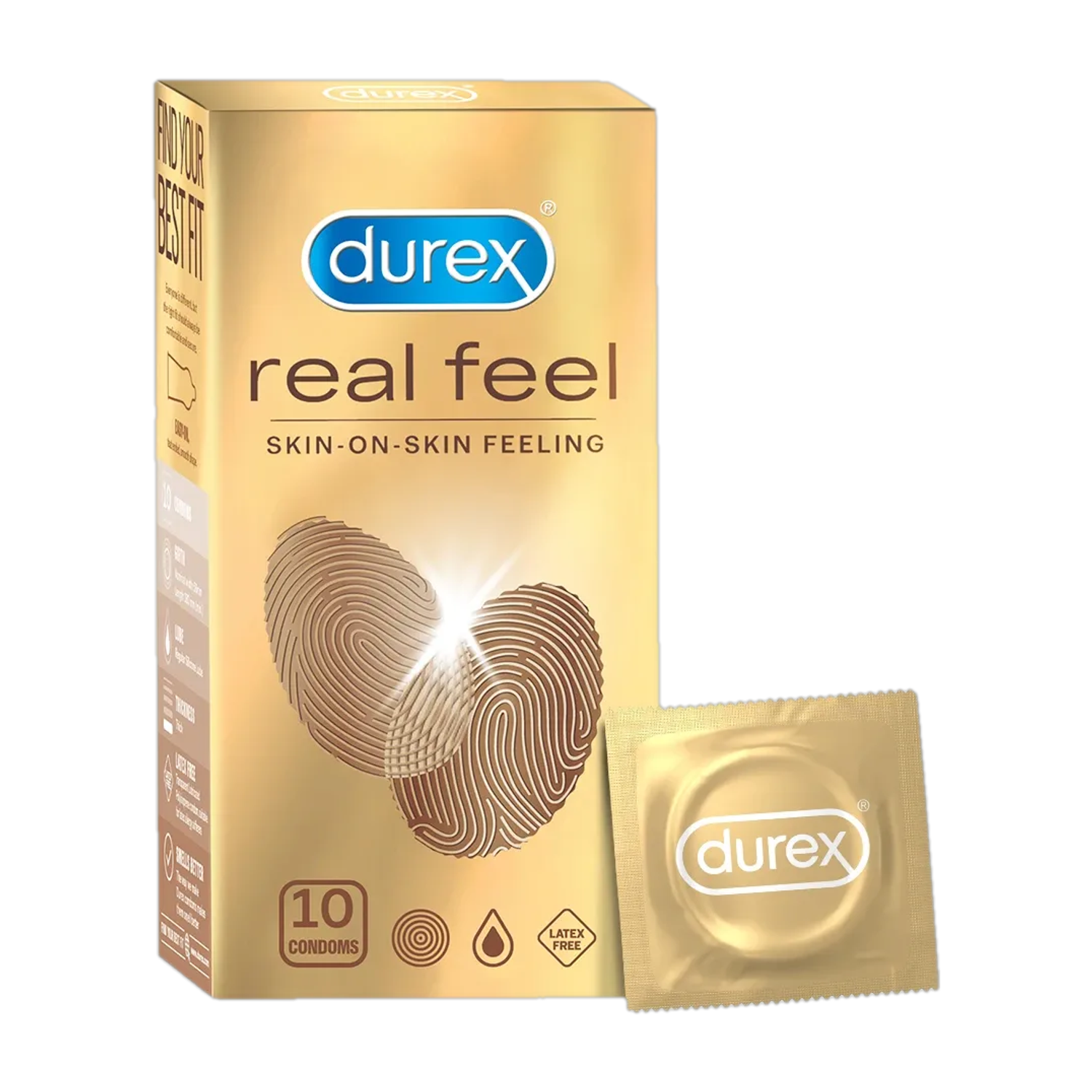 DUREX Real Feel Skin on Skin Feeling Pack of 10 Condom