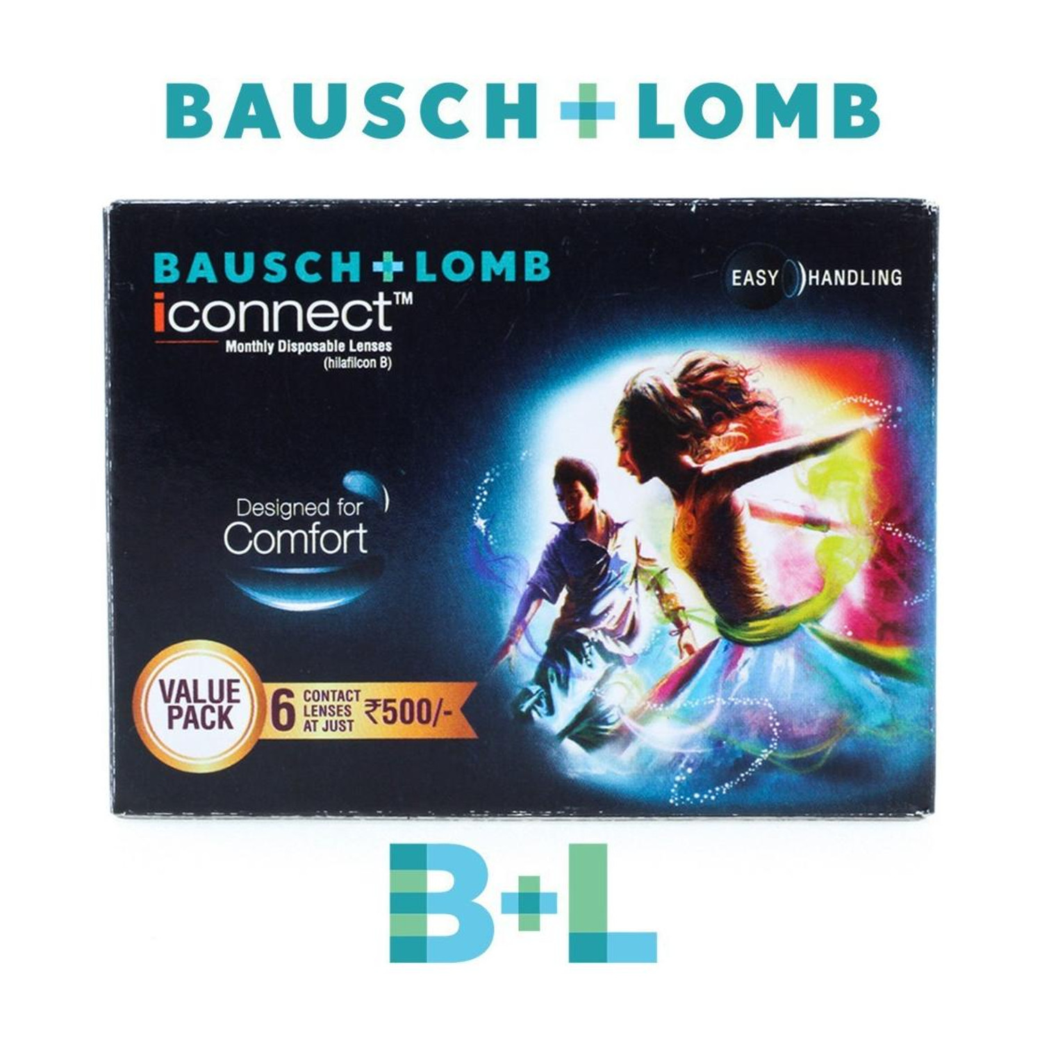 Image of BAUSCH & LOMB Monthly Disposable (-5.00, Contact Lenses, Pack of 6)