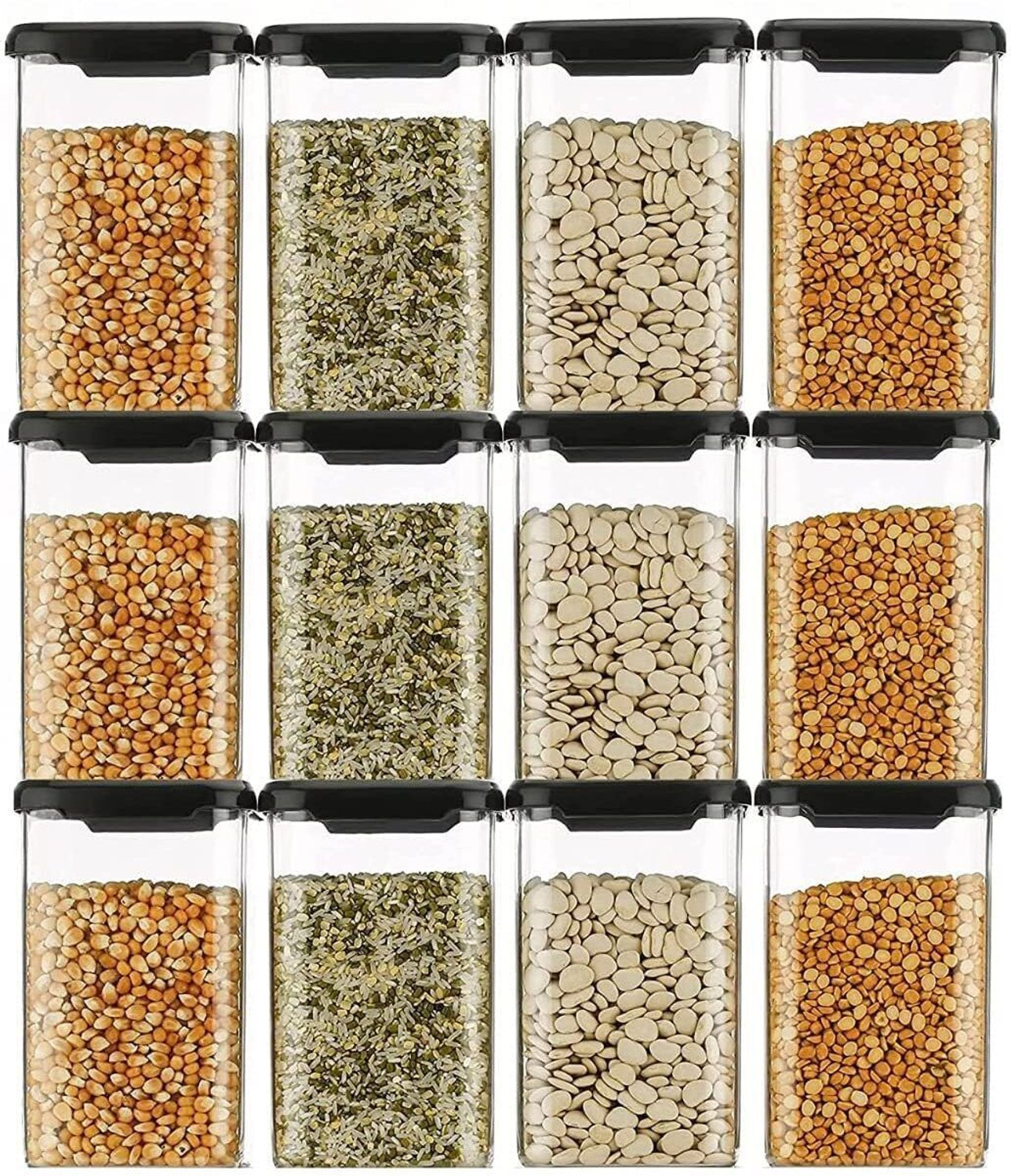 SKYHEART Plastic Grocery Container - 1200 ml