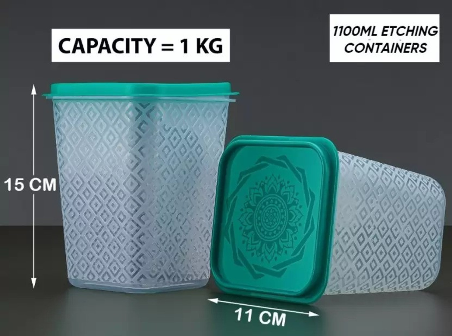 Image of twotoms Plastic Grocery Container - 1000 ml