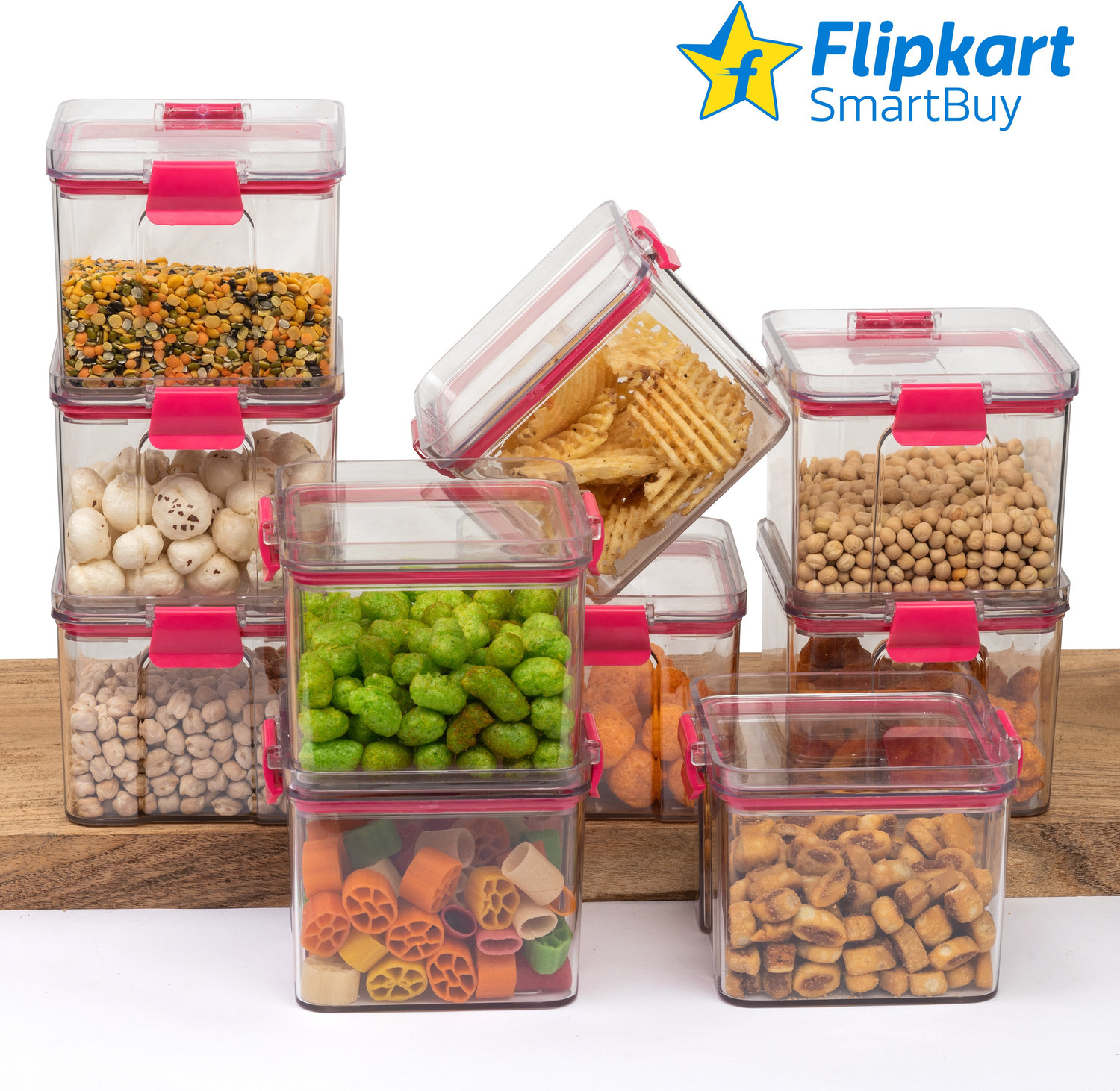 Image of Flipkart SmartBuy Plastic Grocery Container - 700 ml