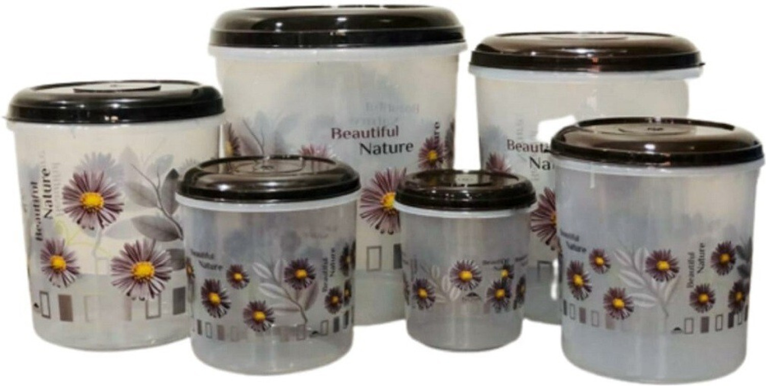 Veksin Plastic Grocery Container - 1000 ml, 2000 ml, 3000 ml, 6000 ml, 8000 ml, 12000 ml