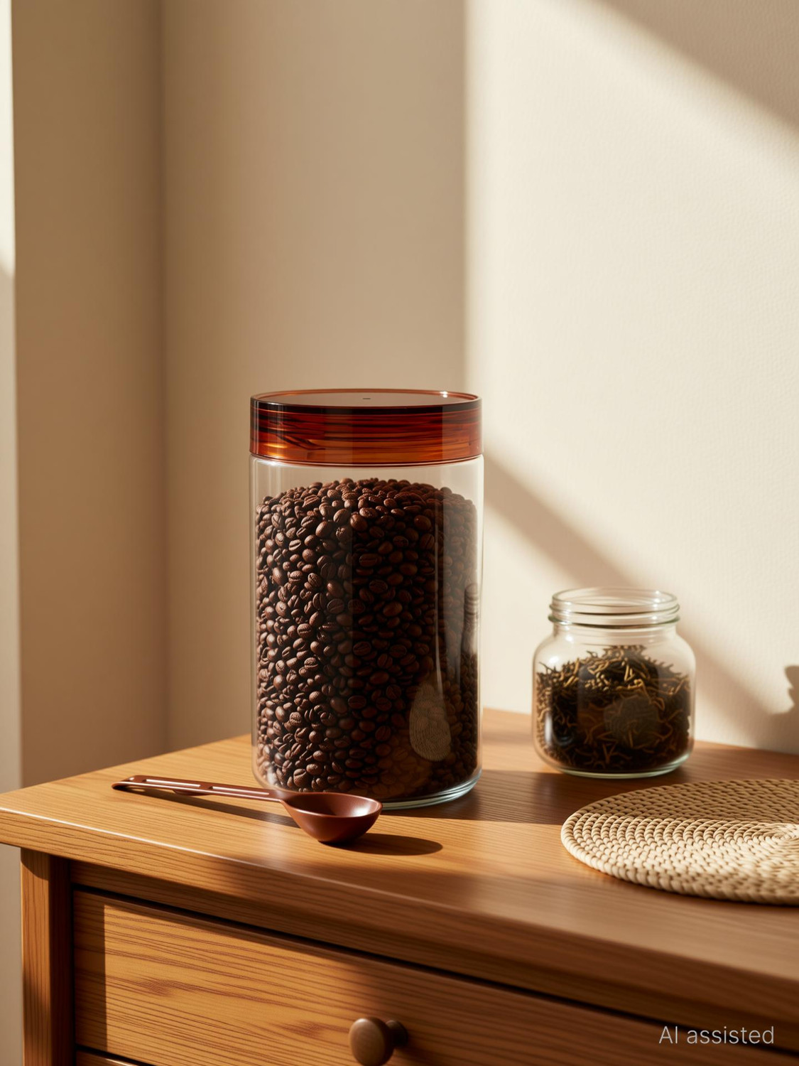 Image of OWL STONE EXIM LLP Plastic Grocery Container - 250 ml (Brown)