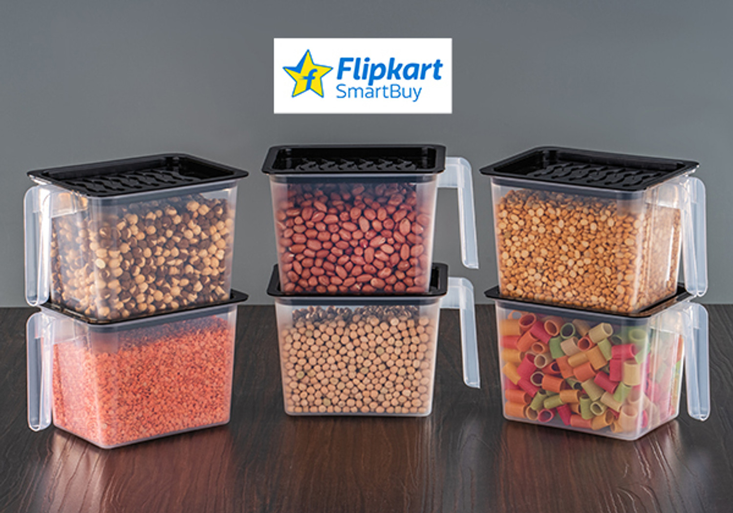 Image of Flipkart SmartBuy Plastic Grocery Container - 1000 ml