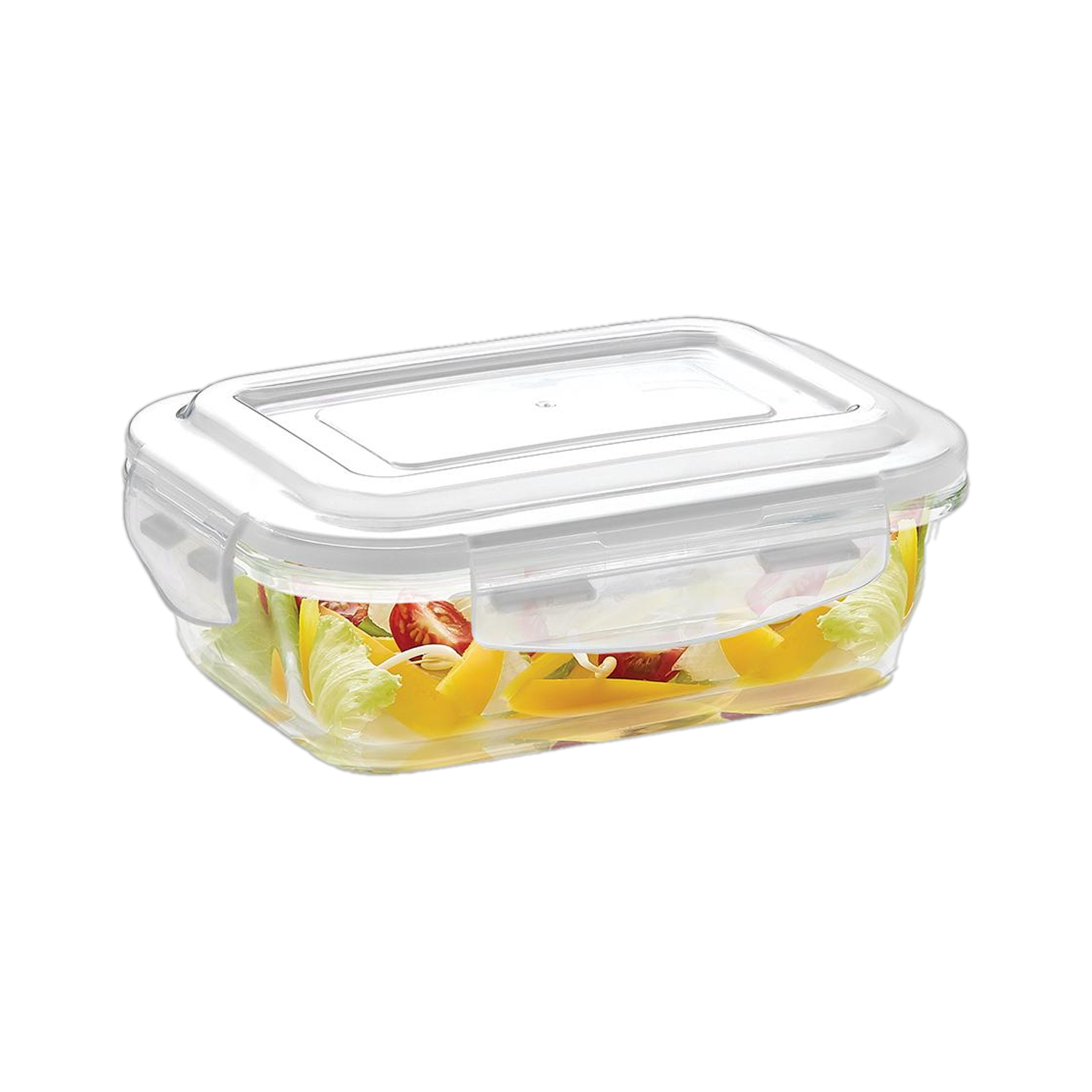 BOROSIL Microwavable Klip - N - Store  - 640 ml Glass Grocery Container  (Clear)