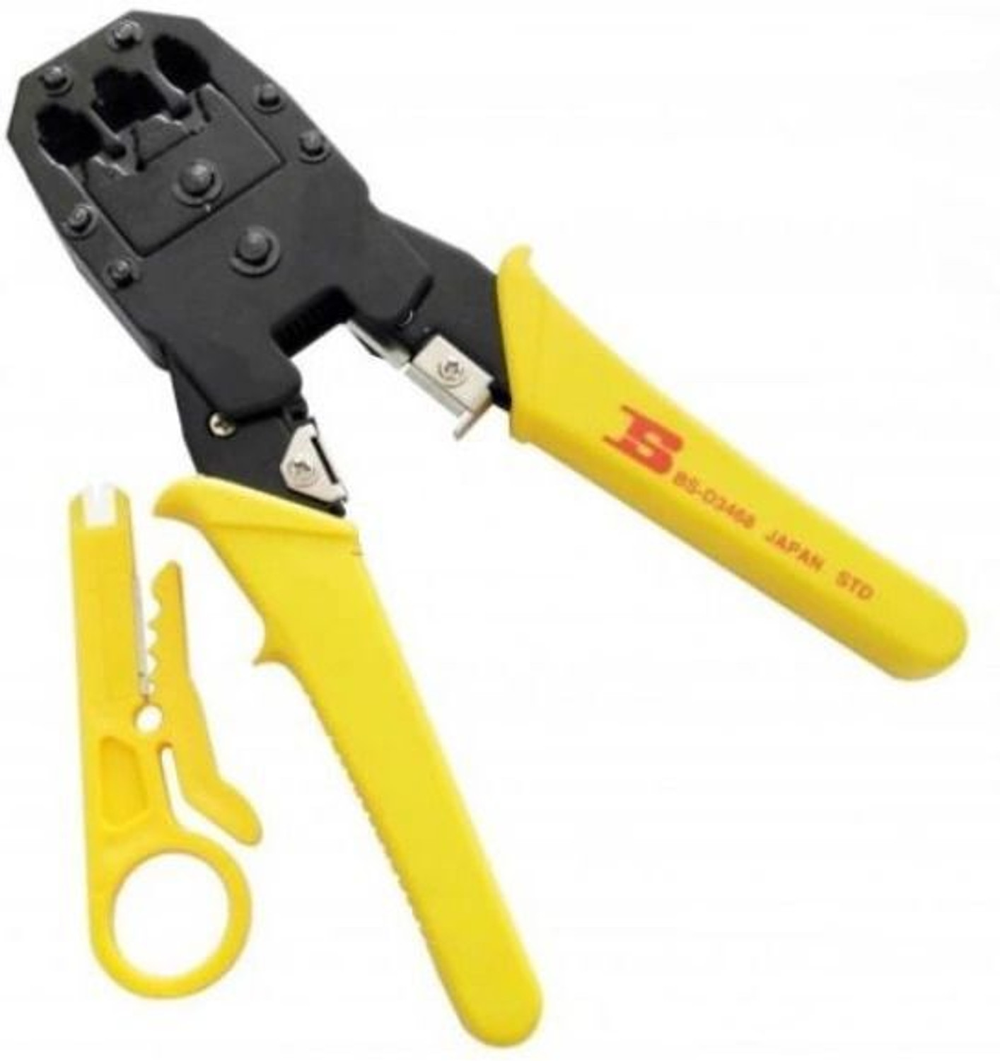 Image of BALRAMA Bosi Tools RJ45 Modular Plug Crimping Tool BS-D3268 6P 8P Network Cable Pliers Diagonal Plier (Length : 8 inch)