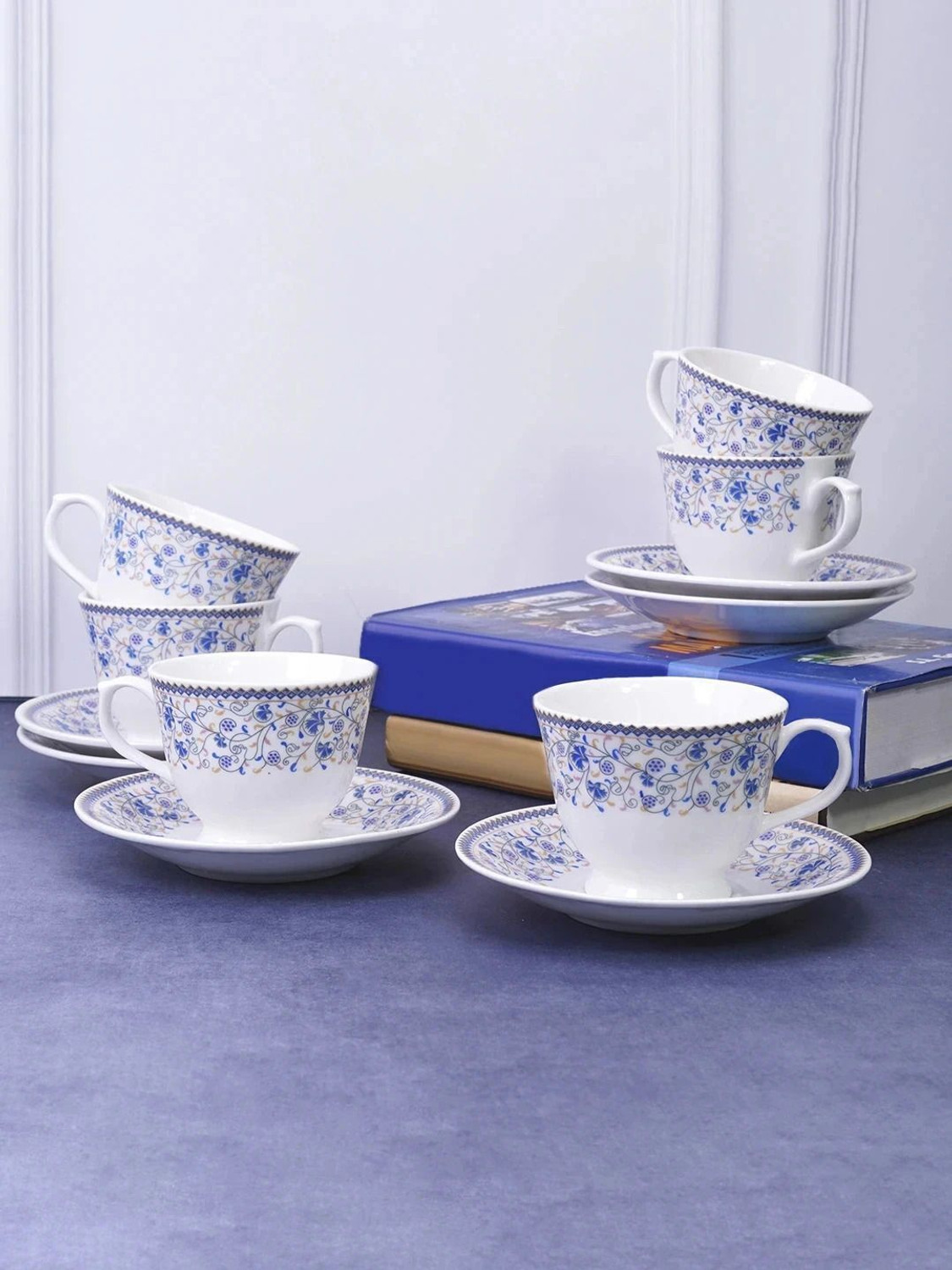 Image of UPC Pack of 2 Ceramic Premium Coffee Mug, Printed Tea /Coffee Cups, Mugs Set Ideal for Daily Use. (White, Cup Set)