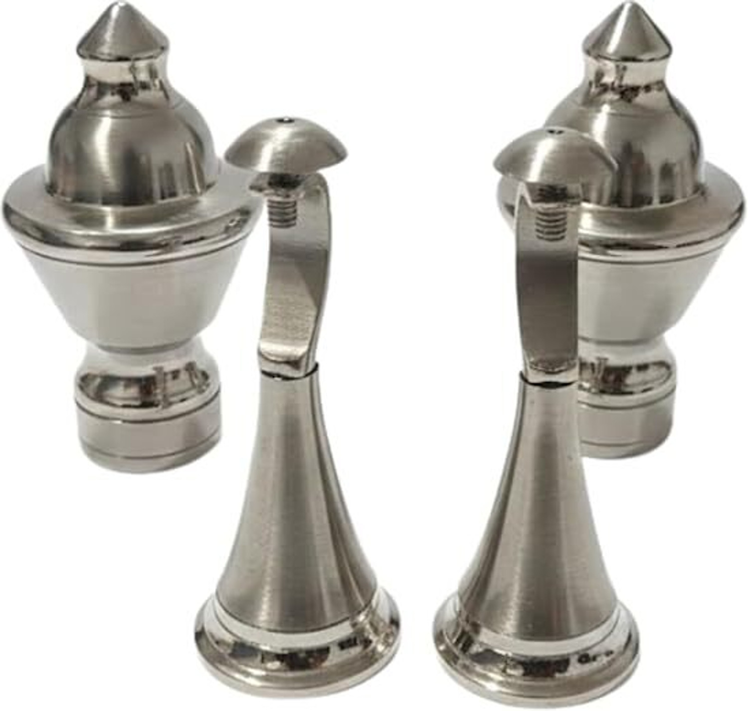 Image of JD FRESH Silver Curtain Rods Metal (Pack of 1)