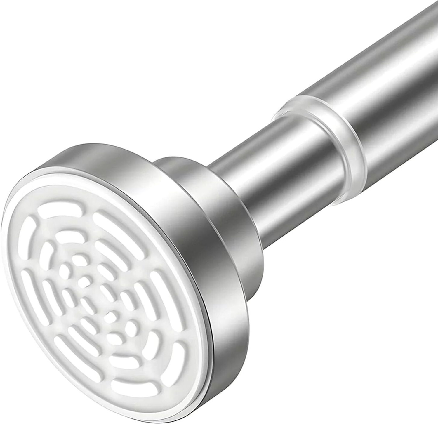 Image of JD FRESH Silver Curtain Rods Metal (Pack of 1)