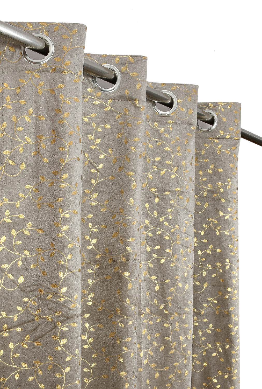Image of Story@home 152 cm (5 ft) Window Jacquard Room Darkening Curtain Single Curtain (Aqua, White, Printed)