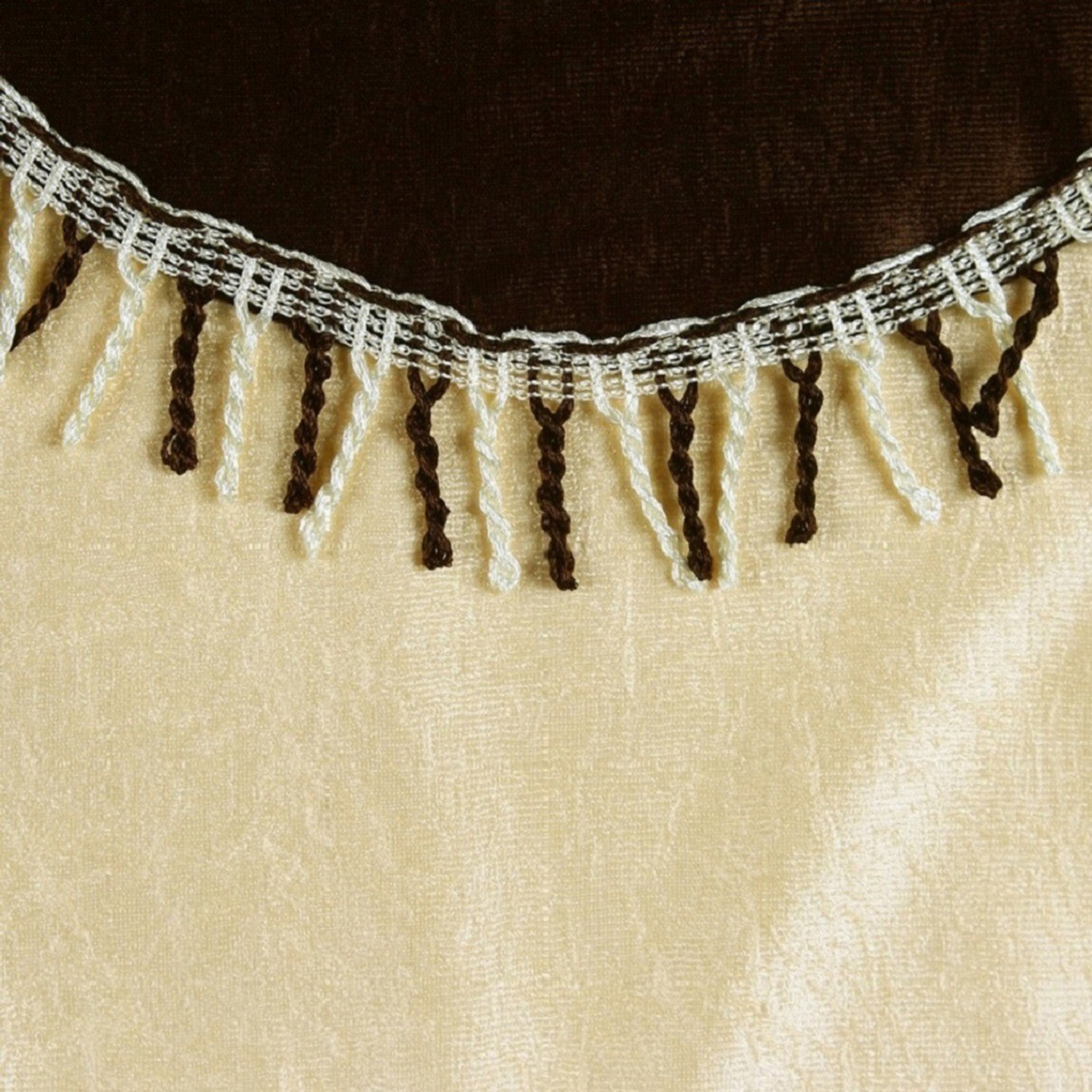 Image of Panipat Textile Hub 152 cm (5 ft) Window Polyester Semi Transparent Curtain (Pack Of 2)