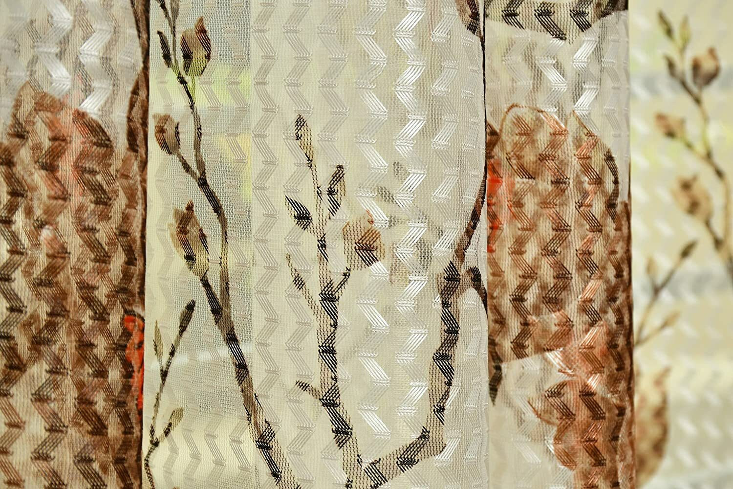 Image of DIVINIC 152.4 cm (5 ft) Window Net Semi Transparent Curtain Single Curtain