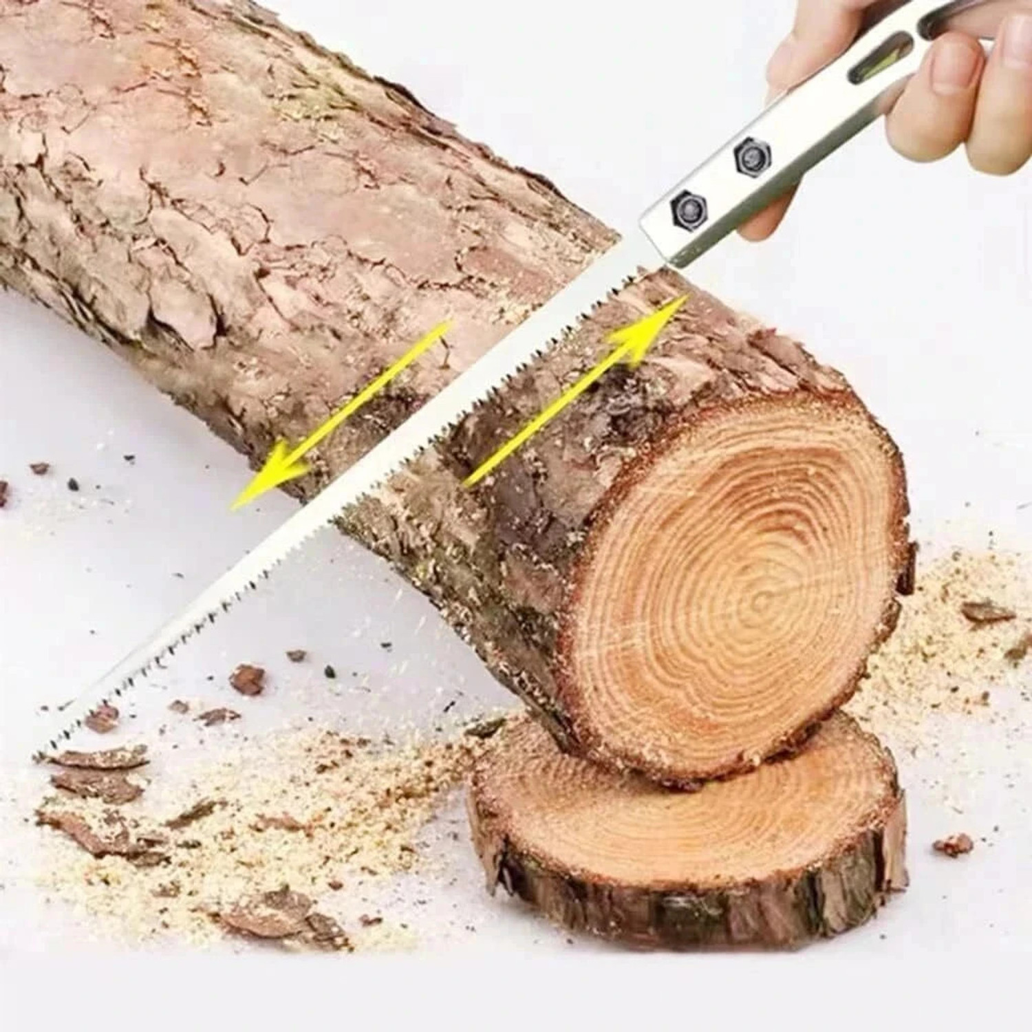 Image of UnV Chainsaw 48V Cordless Mini Chainsaw 6-Inch, Rechargeable Electric Handheld Pruning Saw Wood Cutter