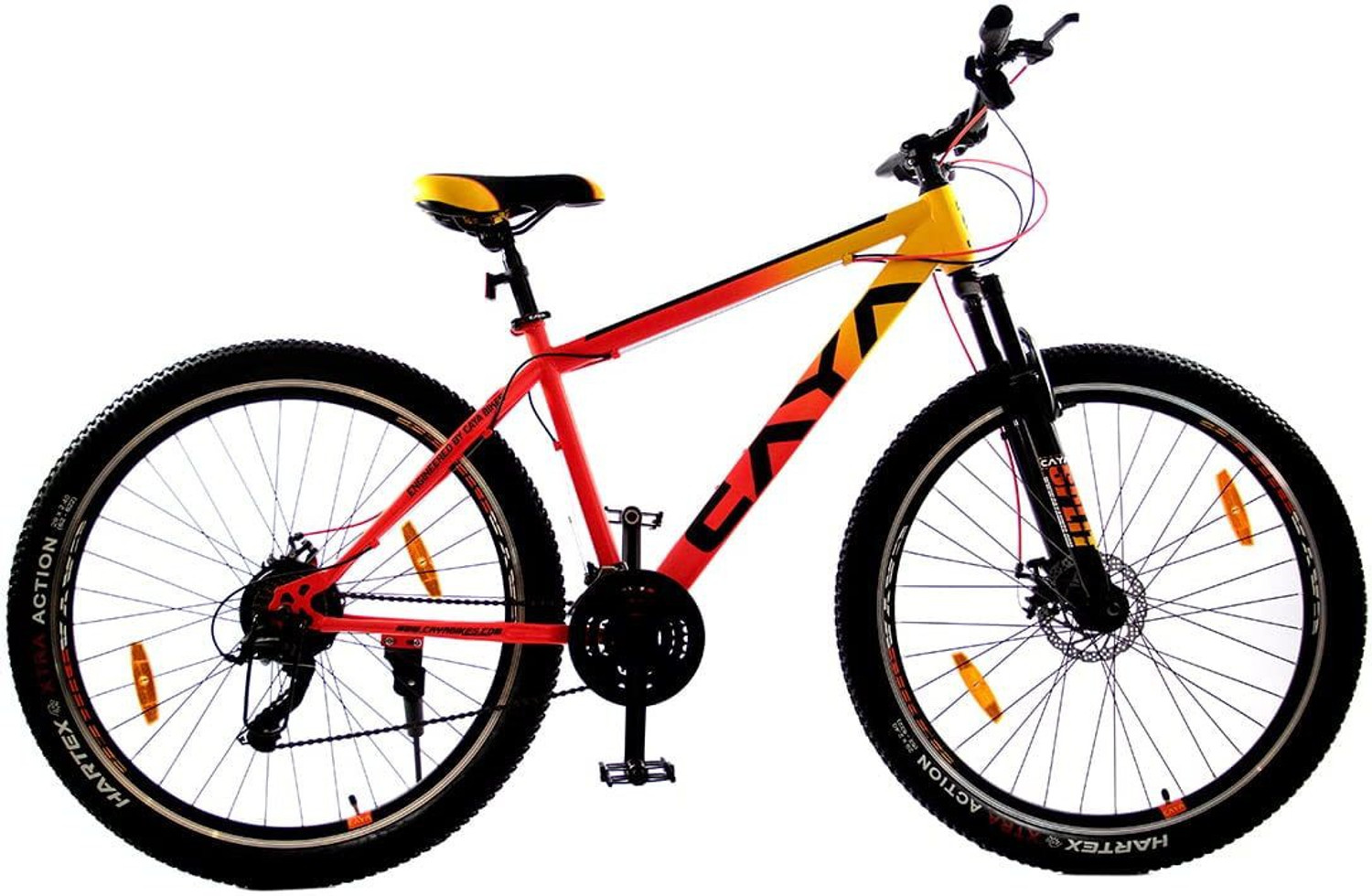 Image of Crow ROOKIE 24 SPEED|DUAL SUSPENSION|shimano geared|JAK DISC BRAKE 27.5 T (inch) Mountain Cycle (24 Gear, Multicolor, Dual Suspension)