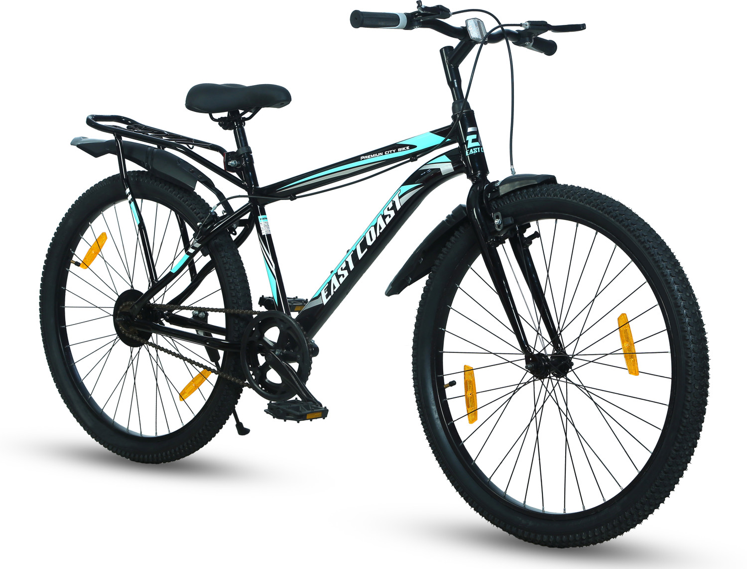 EAST COAST Premium City Bike/cycle 26t with Inbuilt Carrier 26 T Road 