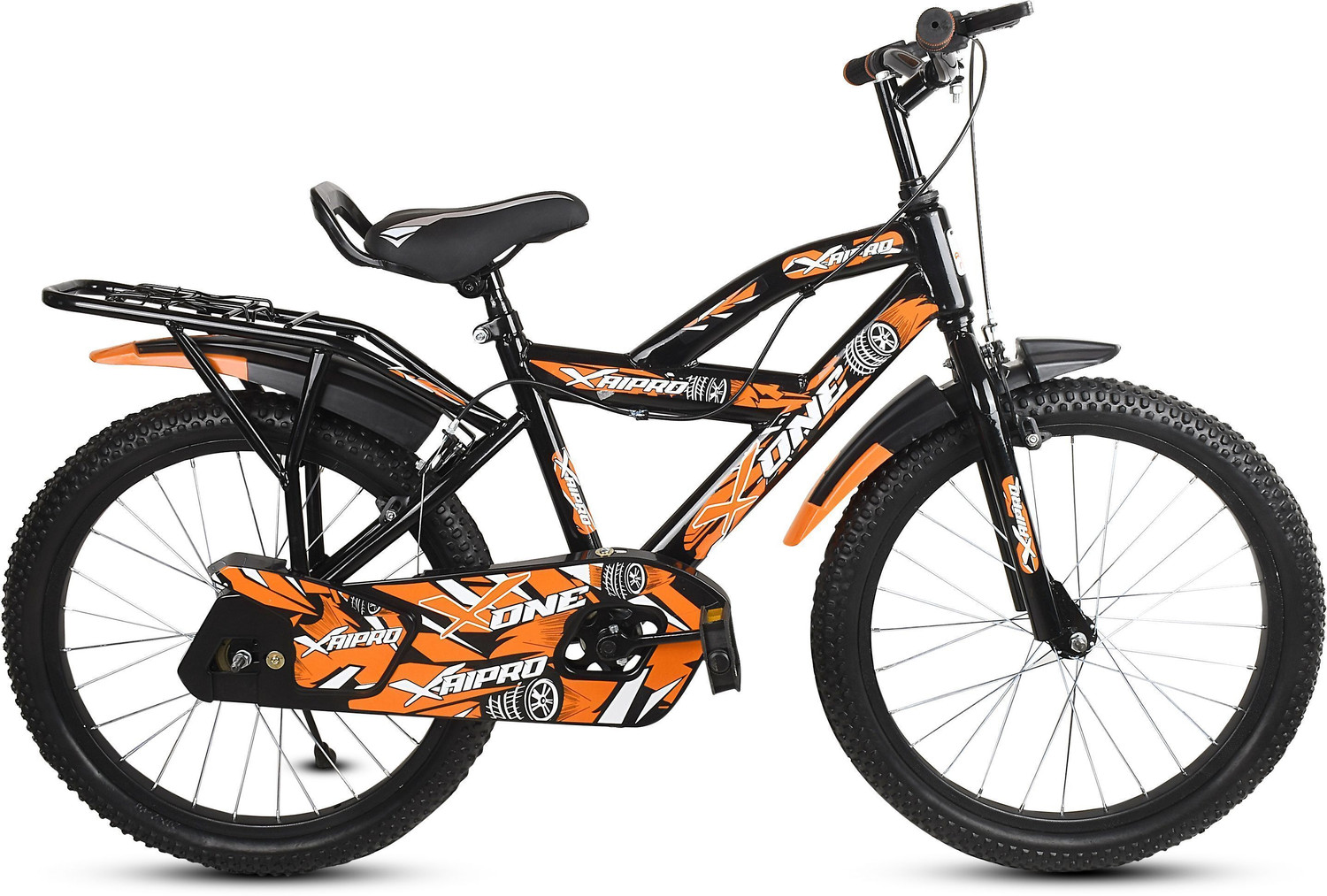 Xaipro 20T XTREEM FLORO ORANGE M RIM 7 TO 10 YEAR KIDS CYCLE 90% ASSEMBLE CYCLE 20 T BMX Cycle