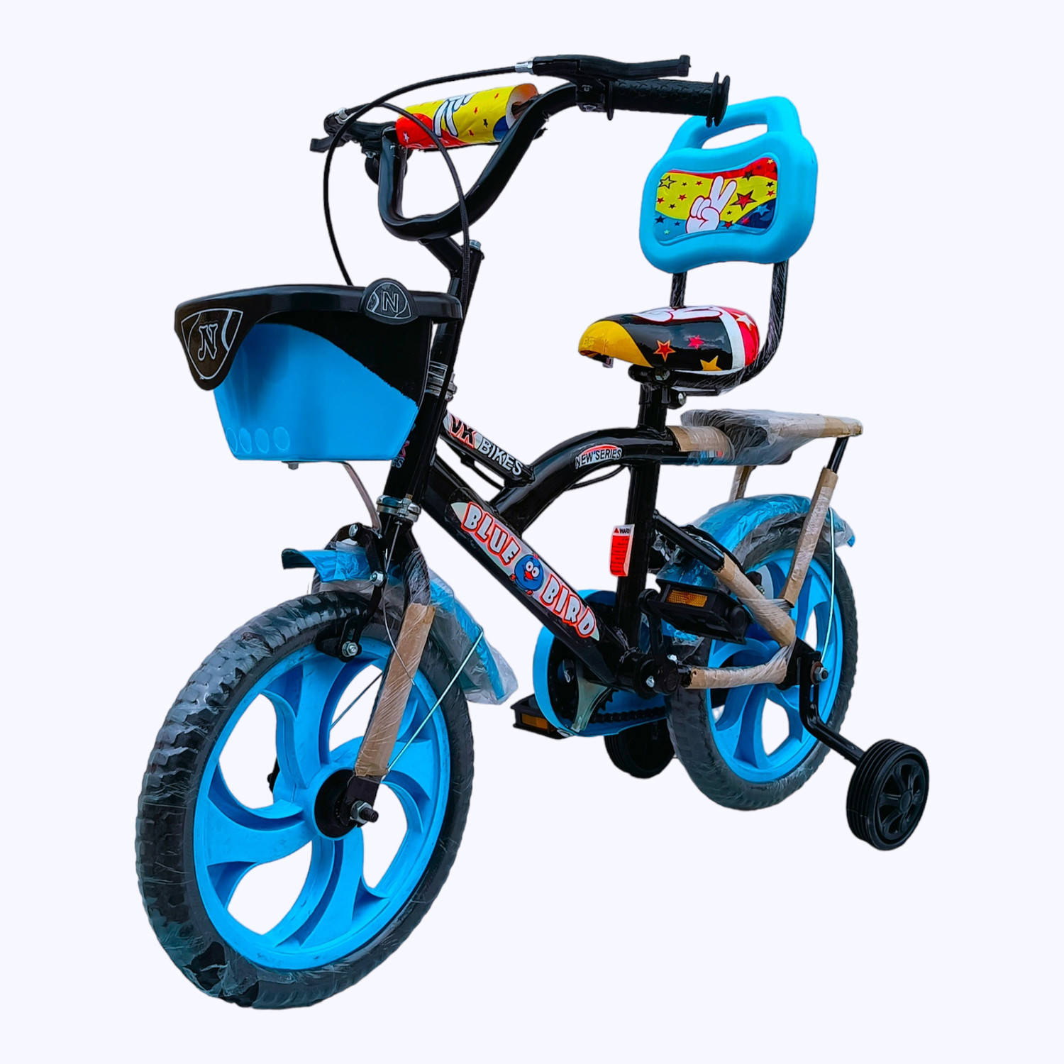 Image of ROXX CART BICYCLE ROCKY NEW (SKY-) FOR 2 TO 4 YEAR KIDS BABY 14 T (inch) BMX Cycle