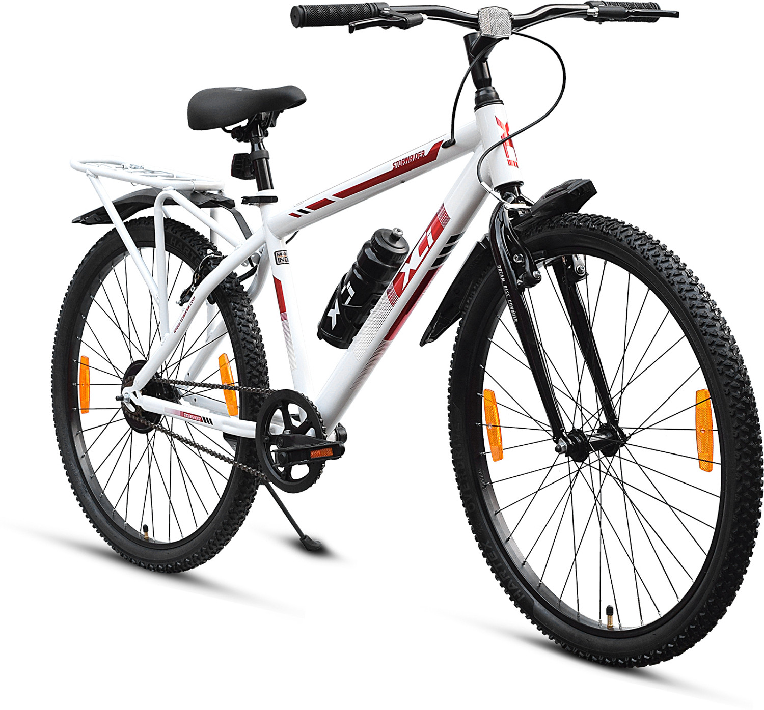 Image of Cultsport by Cult Dauntless Cycles for Men with Steel Frame & Dual Disc Brake MTB 26 T (inch) Road Cycle (Single Speed, Green, Blue, Only Front Suspension)