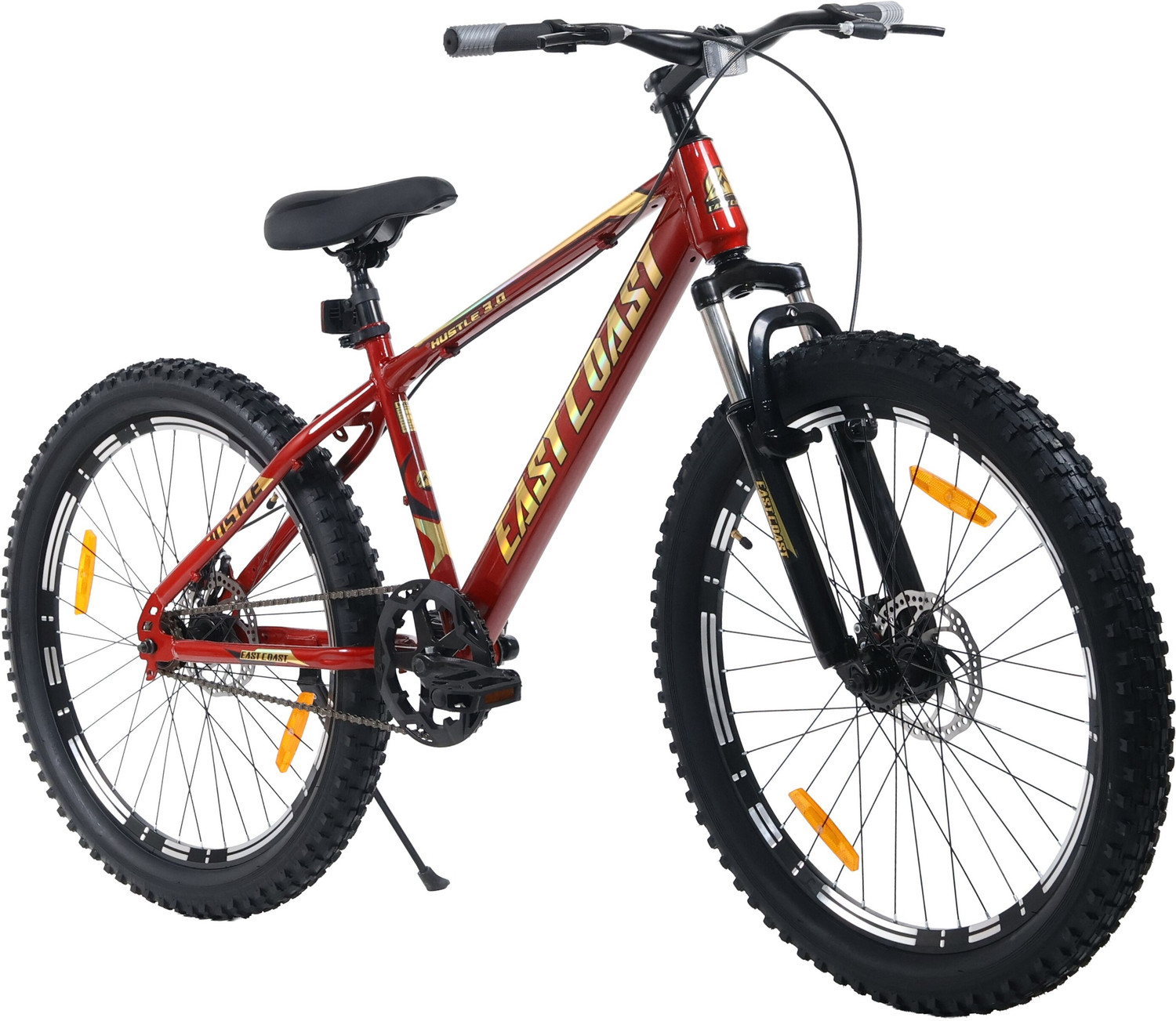 Image of GOAL DOUBLE CROWN|| DOUBLE DISC||21 SPEED 26 T (inch) Mountain Cycle (21 Gear, Black, Red, Only Front Suspension)
