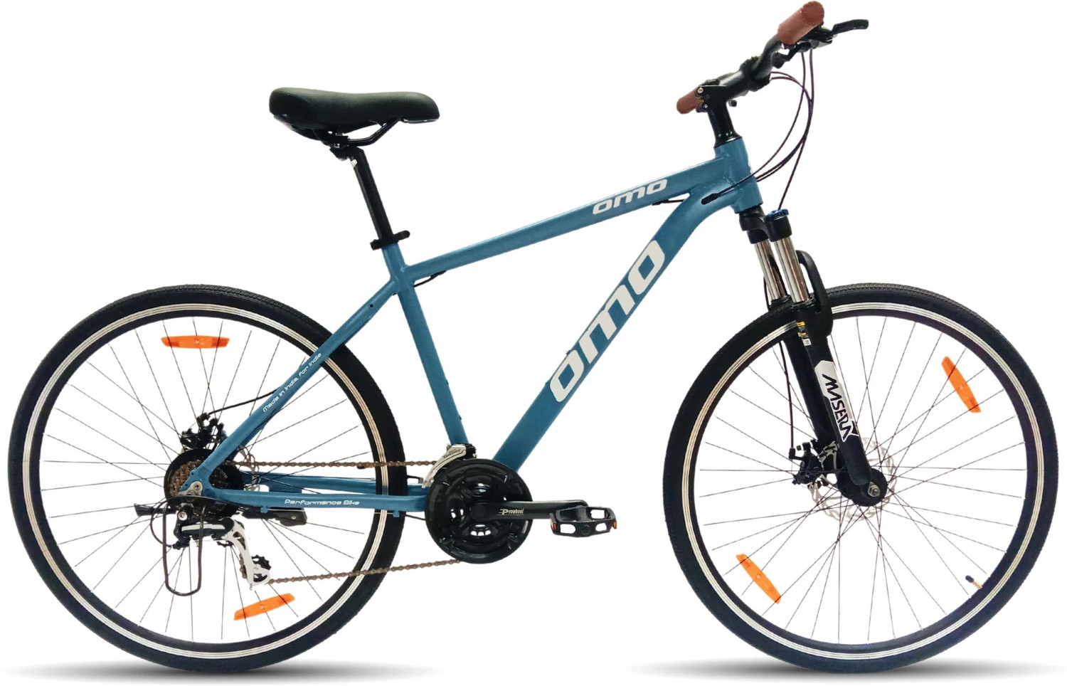 Image of CYCLOMAX SCHNELL ROCCO 29'T, 21 SPEED, D /Disk Break with Free Accessories Premium MTB 29 T (inch) Mountain /Hardtail Cycle (21 Gear, Orange, Only Front Suspension)