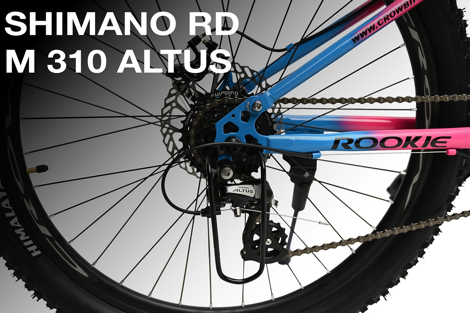 Image of Crow ROOKIE PRO 24 SPEED|DUAL SUSPENSION|shimano gear|shimano cassette|JAK DISC BRAKE 27.5 T (inch) Mountain Cycle (24 Gear, Multicolor, Dual Suspension)