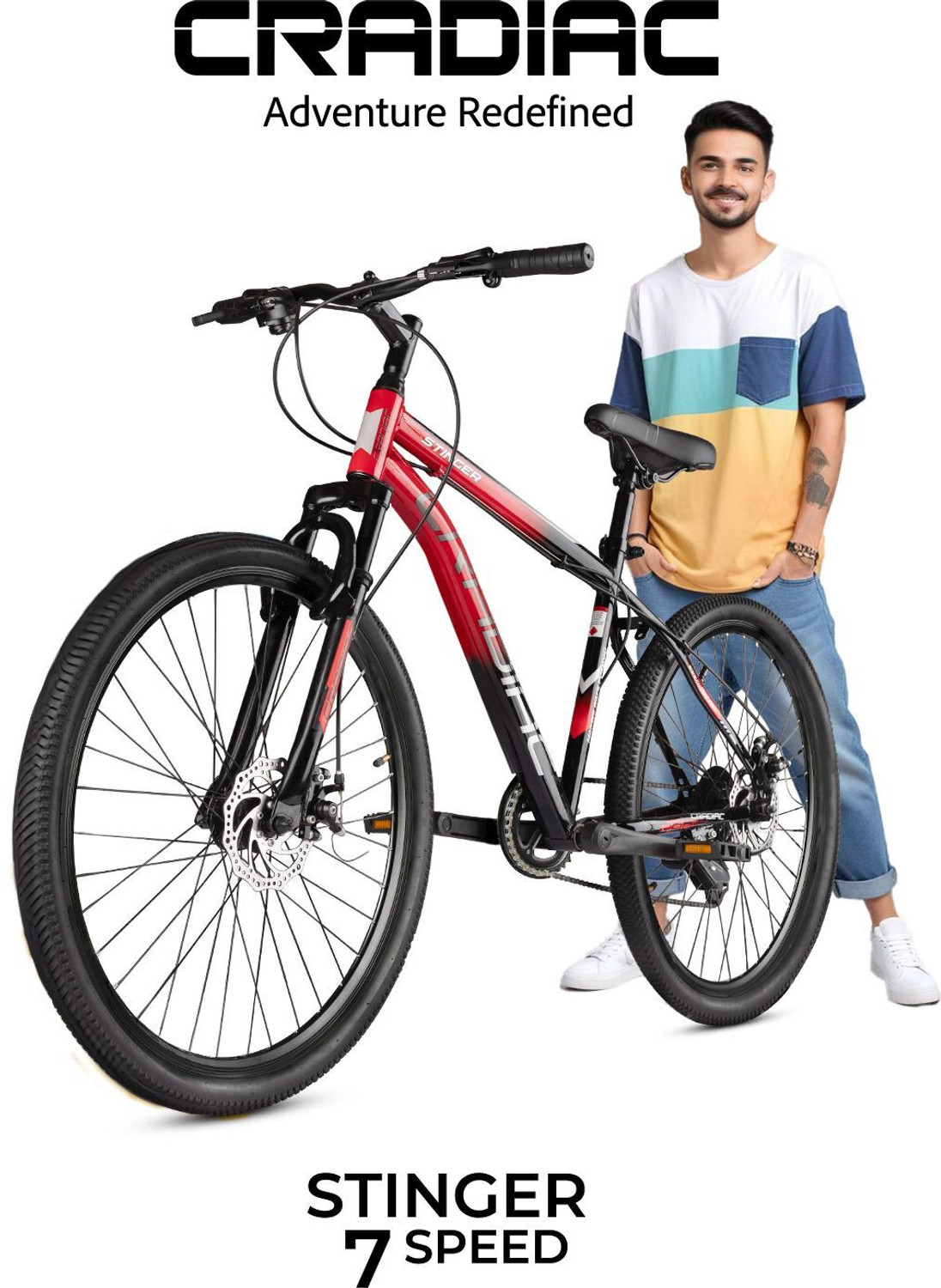 CRADIAC STINGER 7 SPEED 27.5 T Hybrid Cycle/City Bike